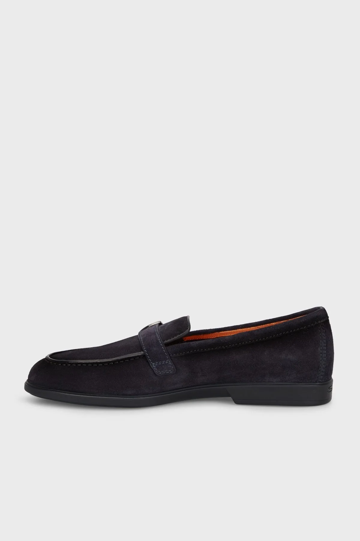 Santoni Kemerli Süet Loafer Erkek Ayakkabı MGAR18824OOTSRVRU59 LACİVERT - 8