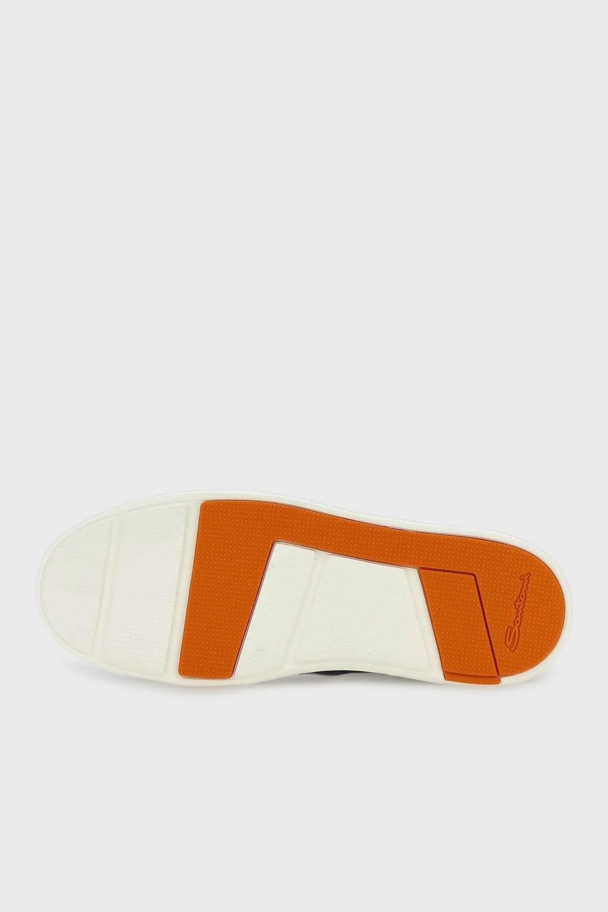 Santoni Logolu Süet Kalın Tabanlı Slip-On Sneaker Erkek Ayakkabı MBCD21995BARTFEHU59 LACİVERT - 12