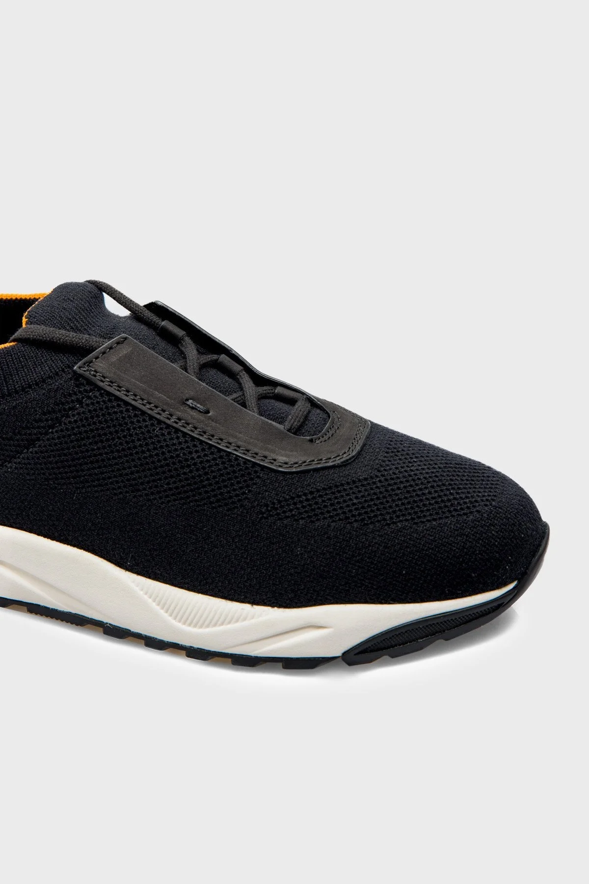 Santoni Streç Nubuk Sneaker Erkek Ayakkabı MBIO21601BINNHDWN01 SİYAH - 5