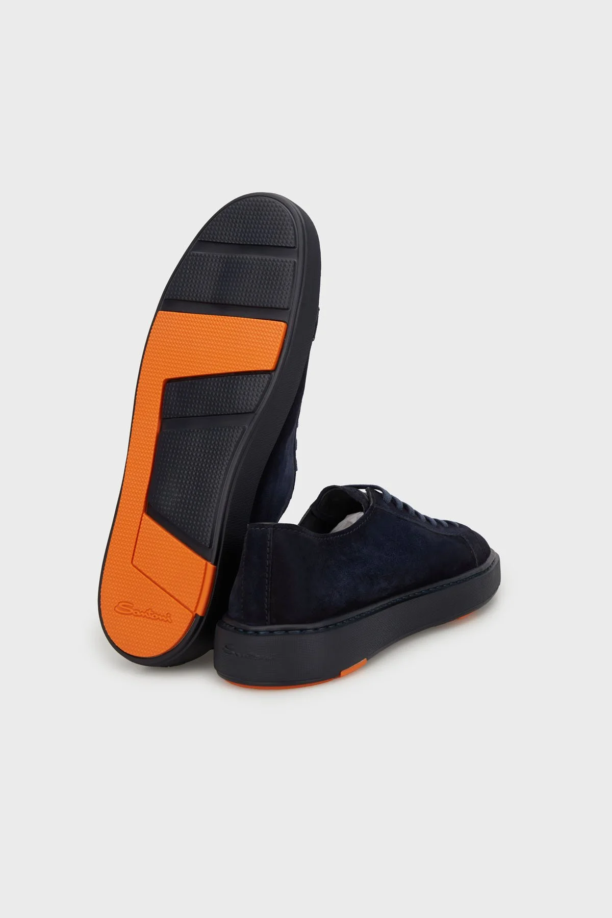 Santoni Süet Bağcıklı Casual Erkek Ayakkabı MBCD21571OCACAOLU60 LACİVERT - 4