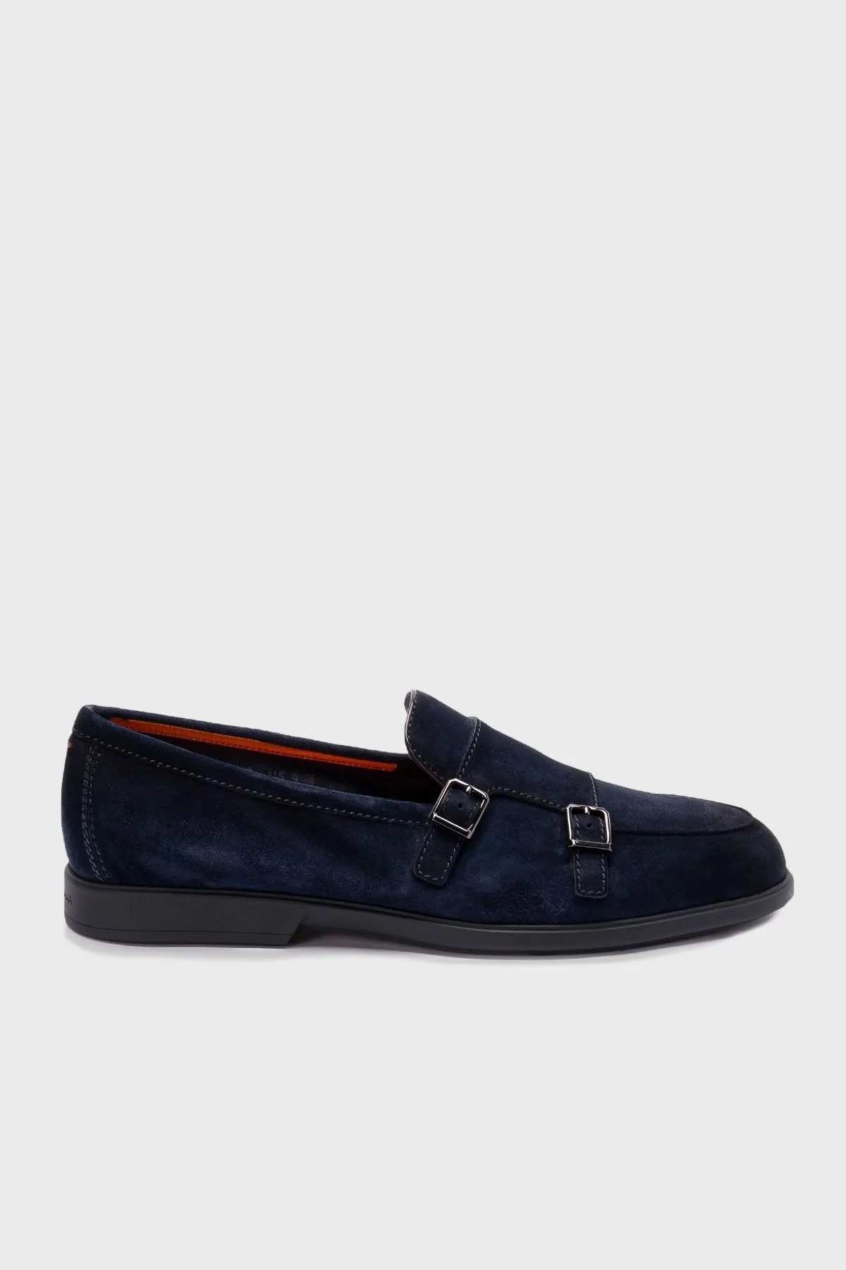 Santoni Süet Kemerli Loafer Erkek Ayakkabı MGAR19006OOTSEAAU60 LACİVERT - 6