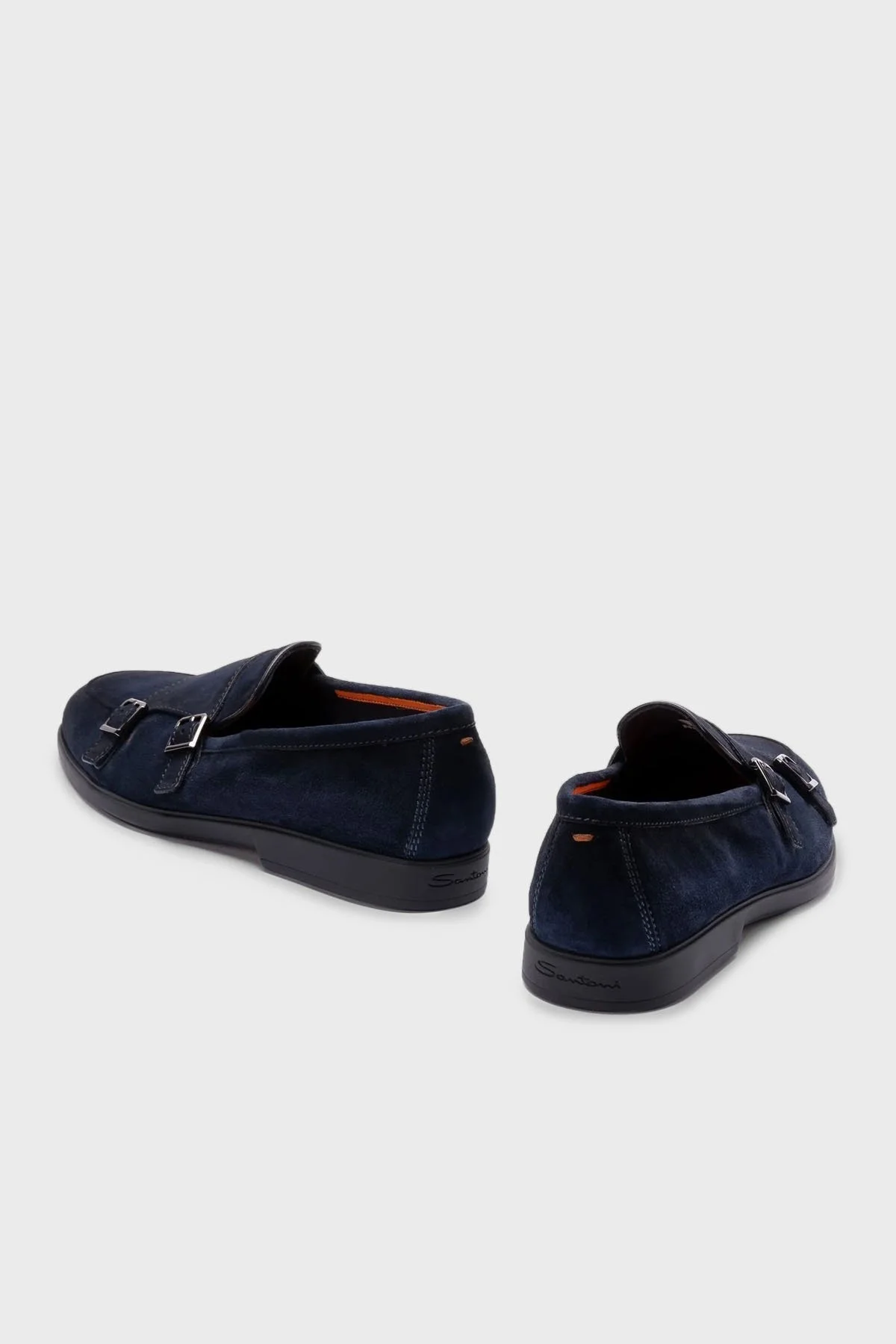 Santoni Süet Kemerli Loafer Erkek Ayakkabı MGAR19006OOTSEAAU60 LACİVERT - 9