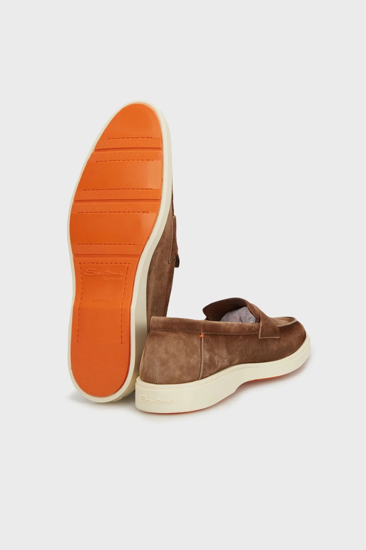 Santoni Süet Loafer Erkek Ayakkabı MGDT19051TICSEAAM21 KAHVE - 10
