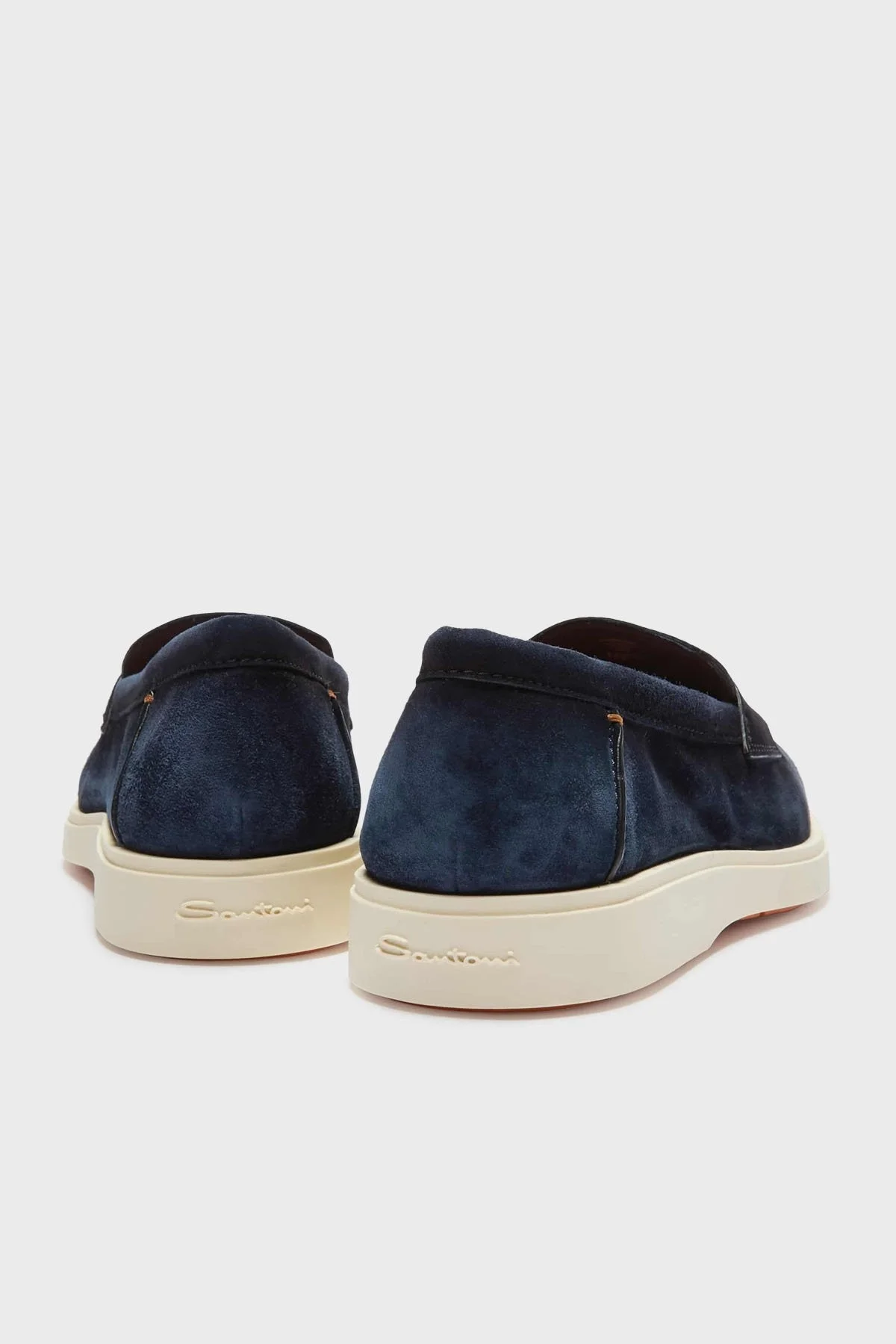 Santoni Süet Loafer Erkek Ayakkabı MGDT19051TICSEAAU60 LACİVERT - 8