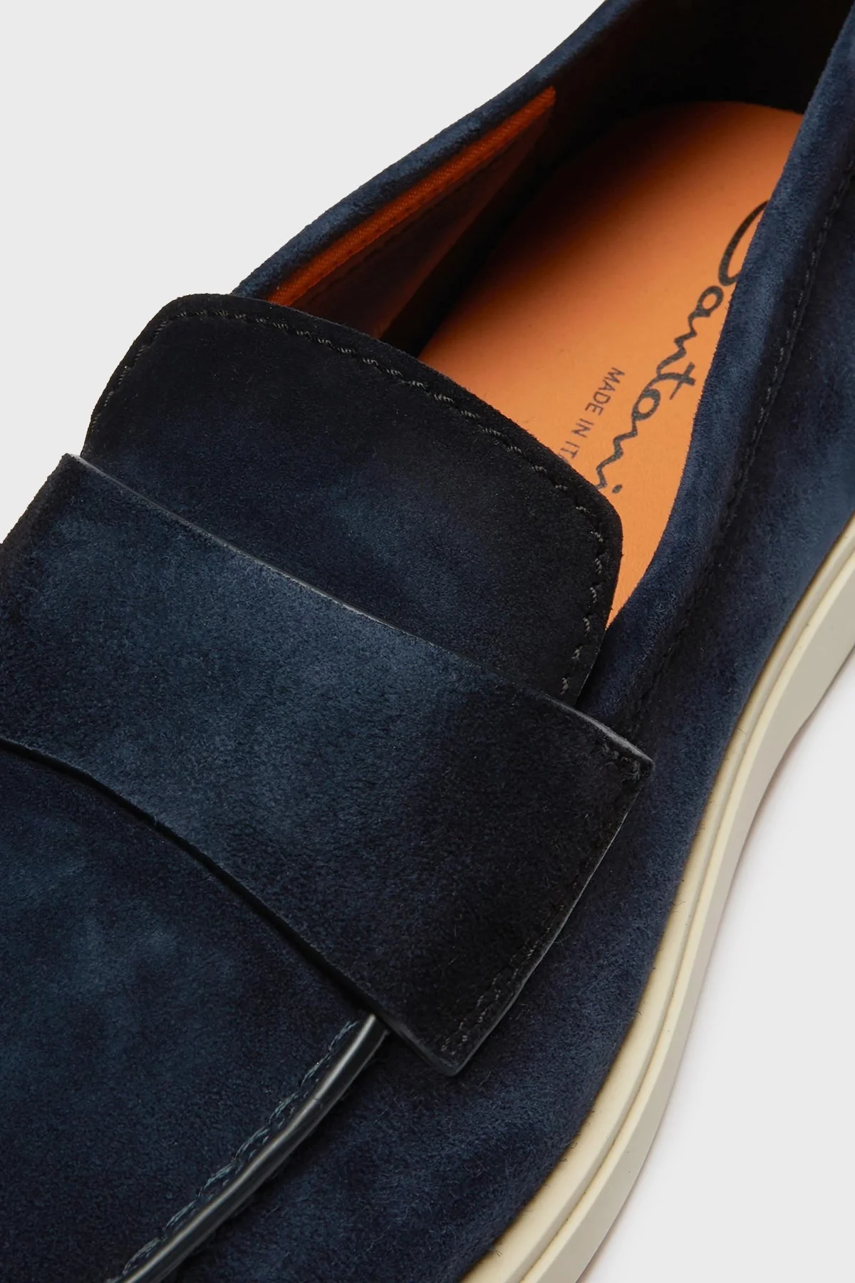 Santoni Süet Loafer Erkek Ayakkabı MGDT19051TICSEAAU60 LACİVERT - 9