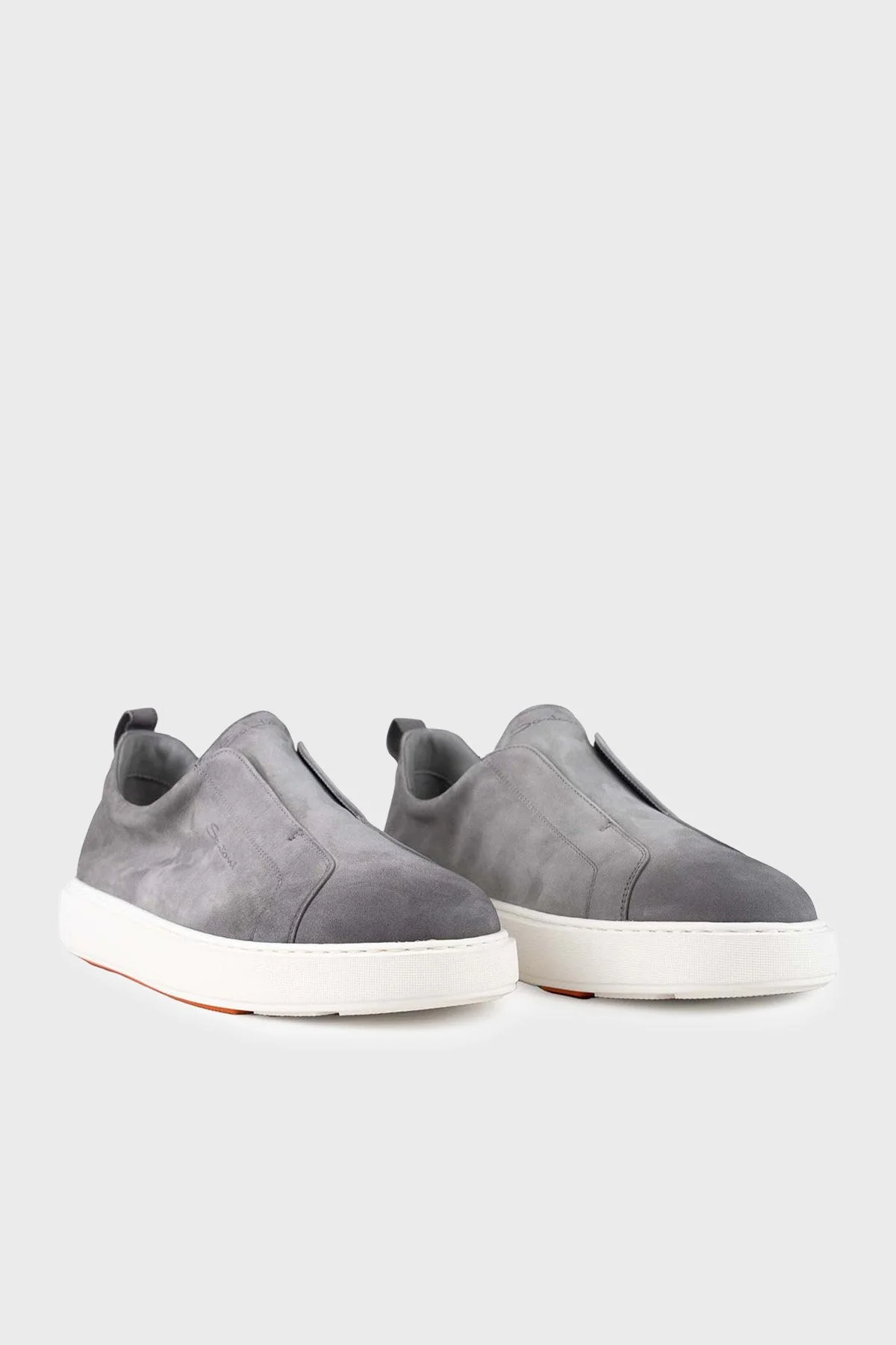 Santoni Süet Sneaker Erkek Ayakkabı MBCD21995BARTFEHG45 GRİ - 3