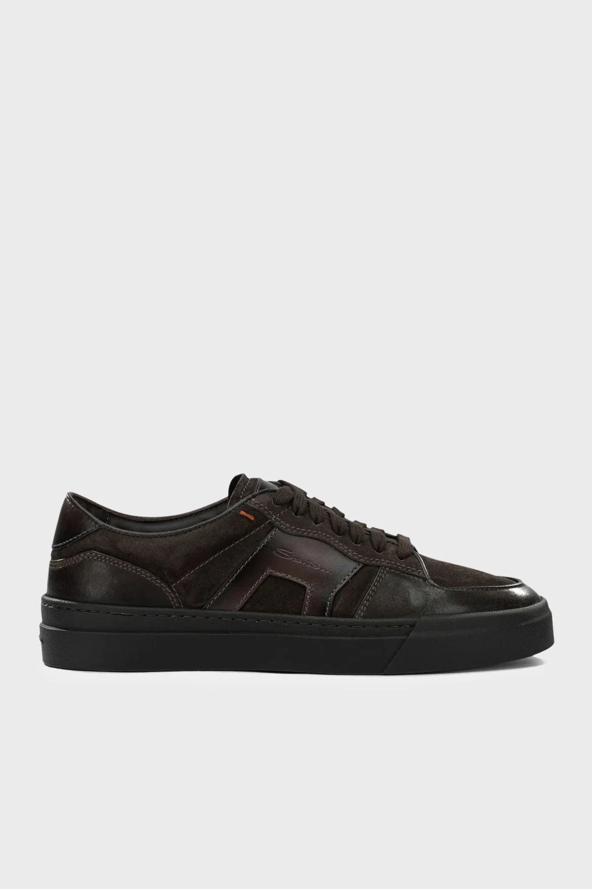 Santoni Süet Sneaker Erkek Ayakkabı MBGT22221SMOTGEUT50 Kahve - 1