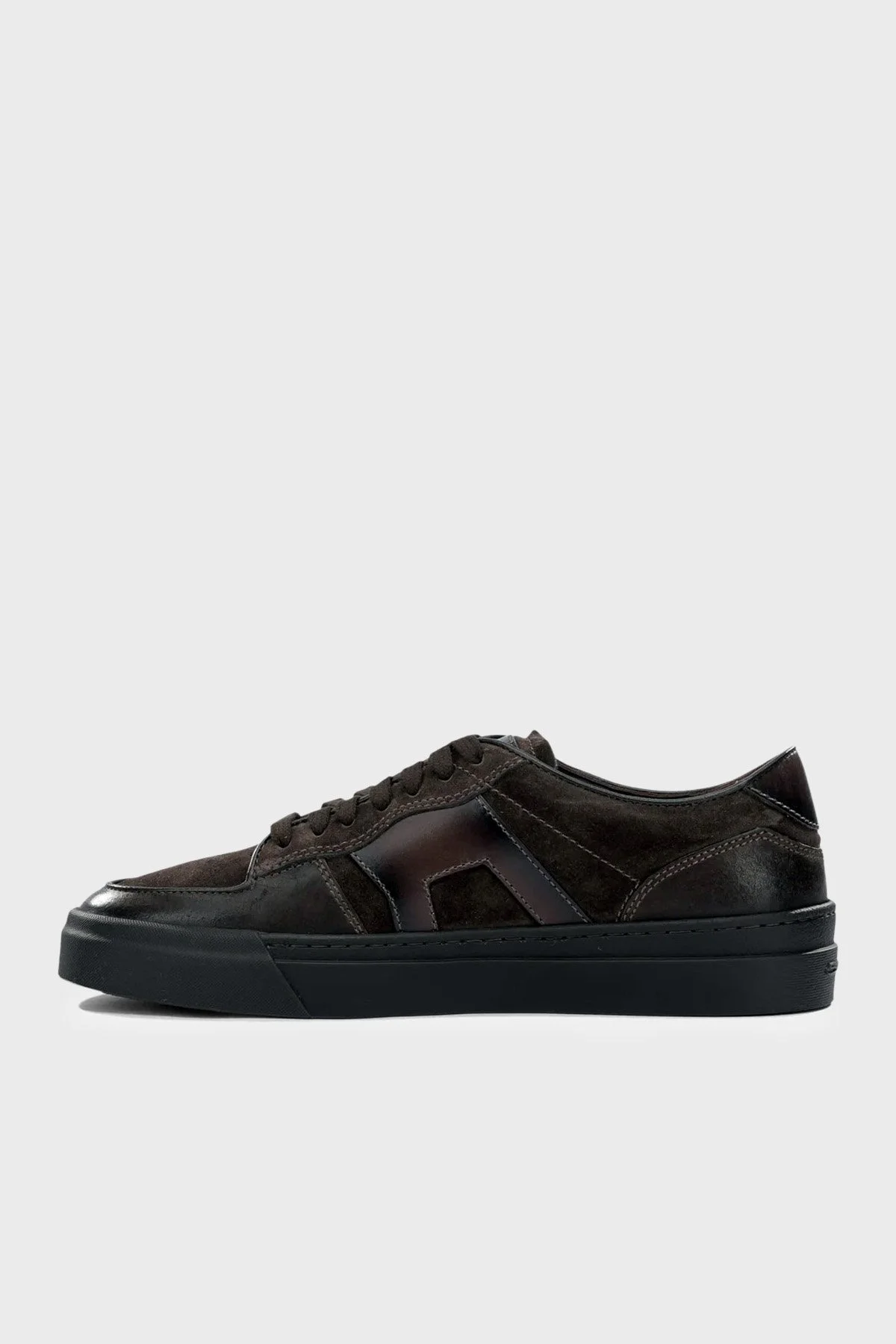 Santoni Süet Sneaker Erkek Ayakkabı MBGT22221SMOTGEUT50 Kahve - 2