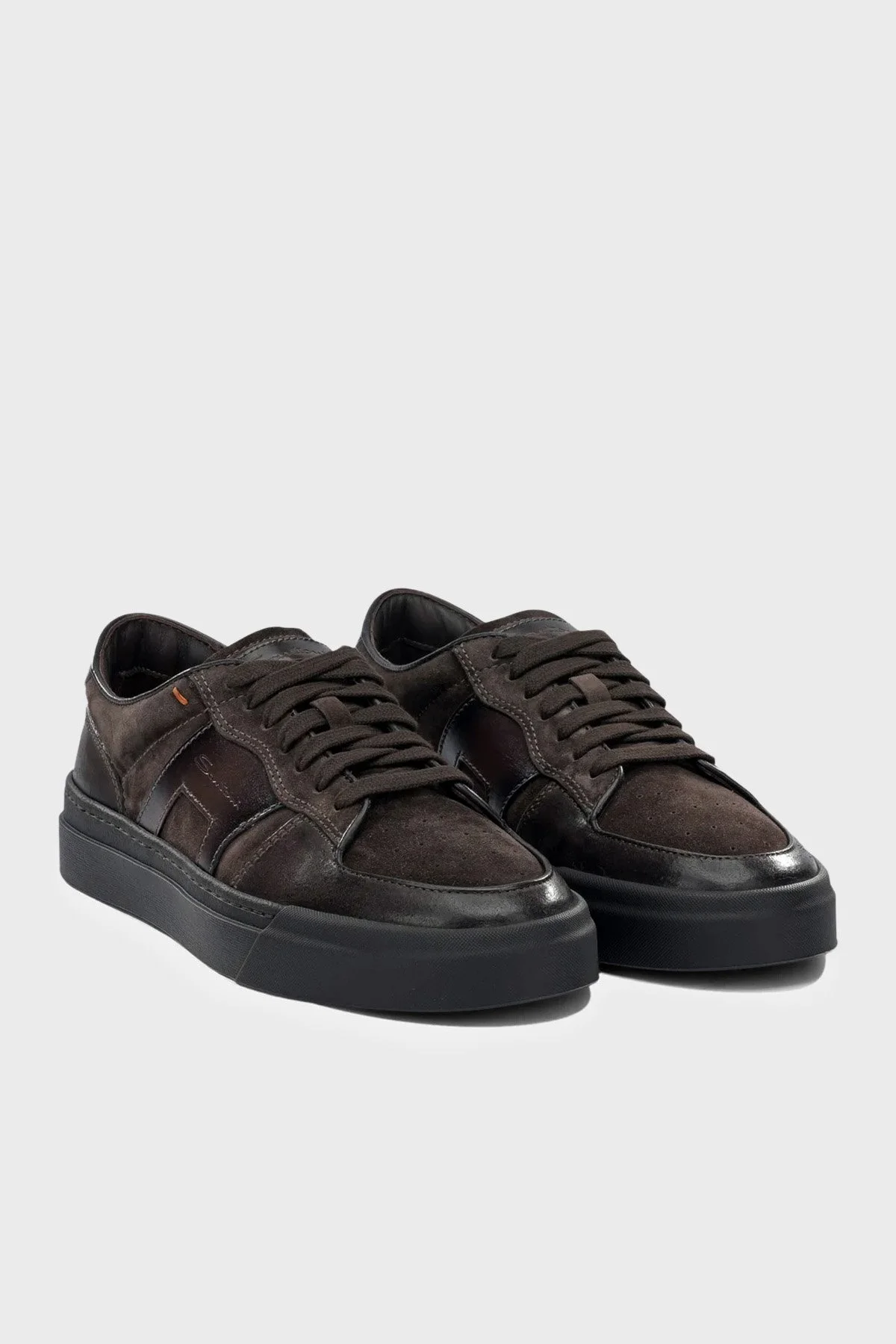 Santoni Süet Sneaker Erkek Ayakkabı MBGT22221SMOTGEUT50 Kahve - 3