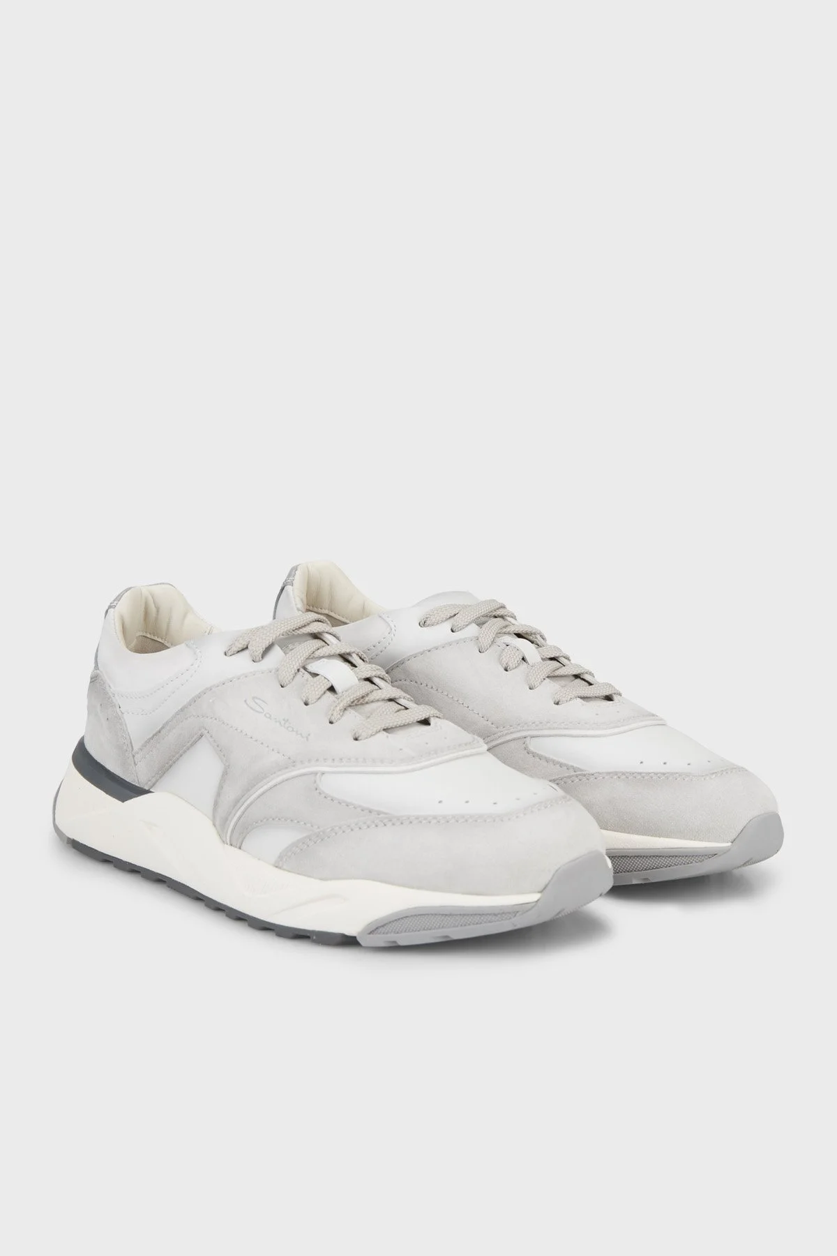 Santoni Süet Sneaker Erkek Ayakkabı MBIM22112BGRGSBBG40 GRİ - 3