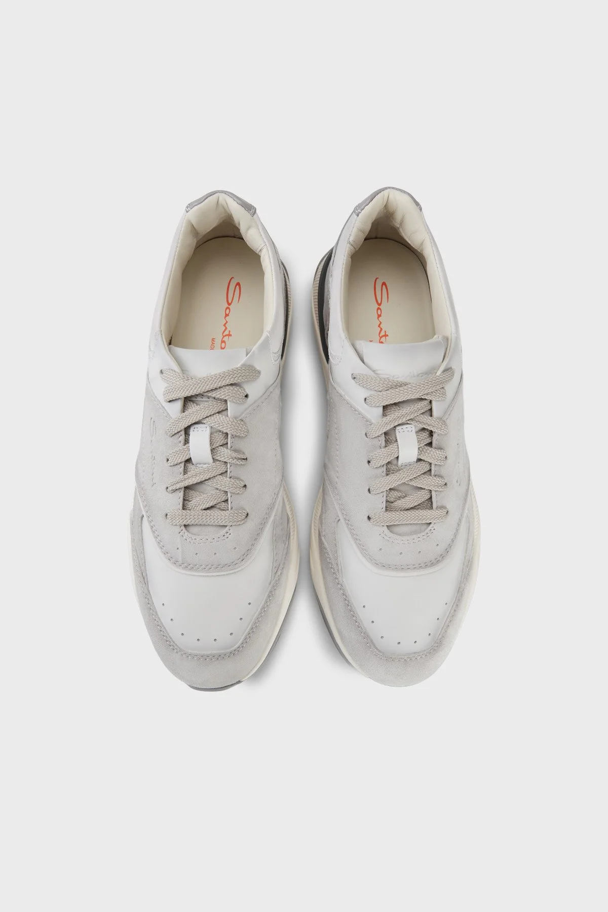 Santoni Süet Sneaker Erkek Ayakkabı MBIM22112BGRGSBBG40 GRİ - 4