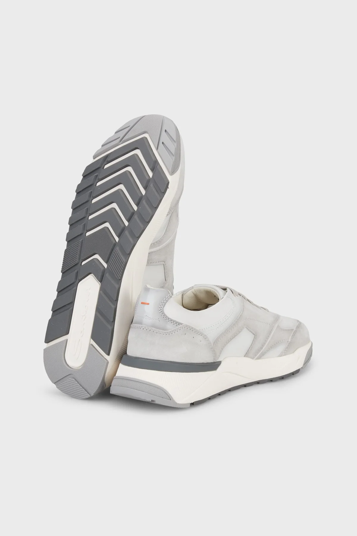 Santoni Süet Sneaker Erkek Ayakkabı MBIM22112BGRGSBBG40 GRİ - 5