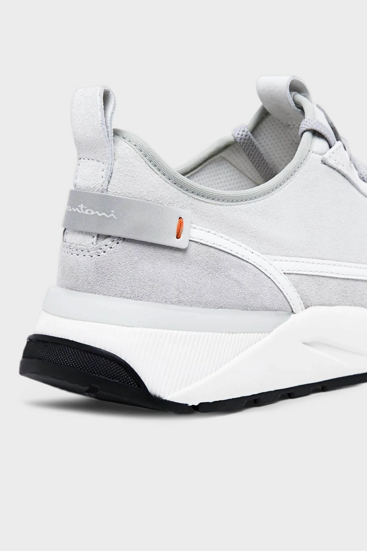 Santoni Süet Sneaker Erkek Ayakkabı MBIO21534BINGEIBI50 GRİ - 4