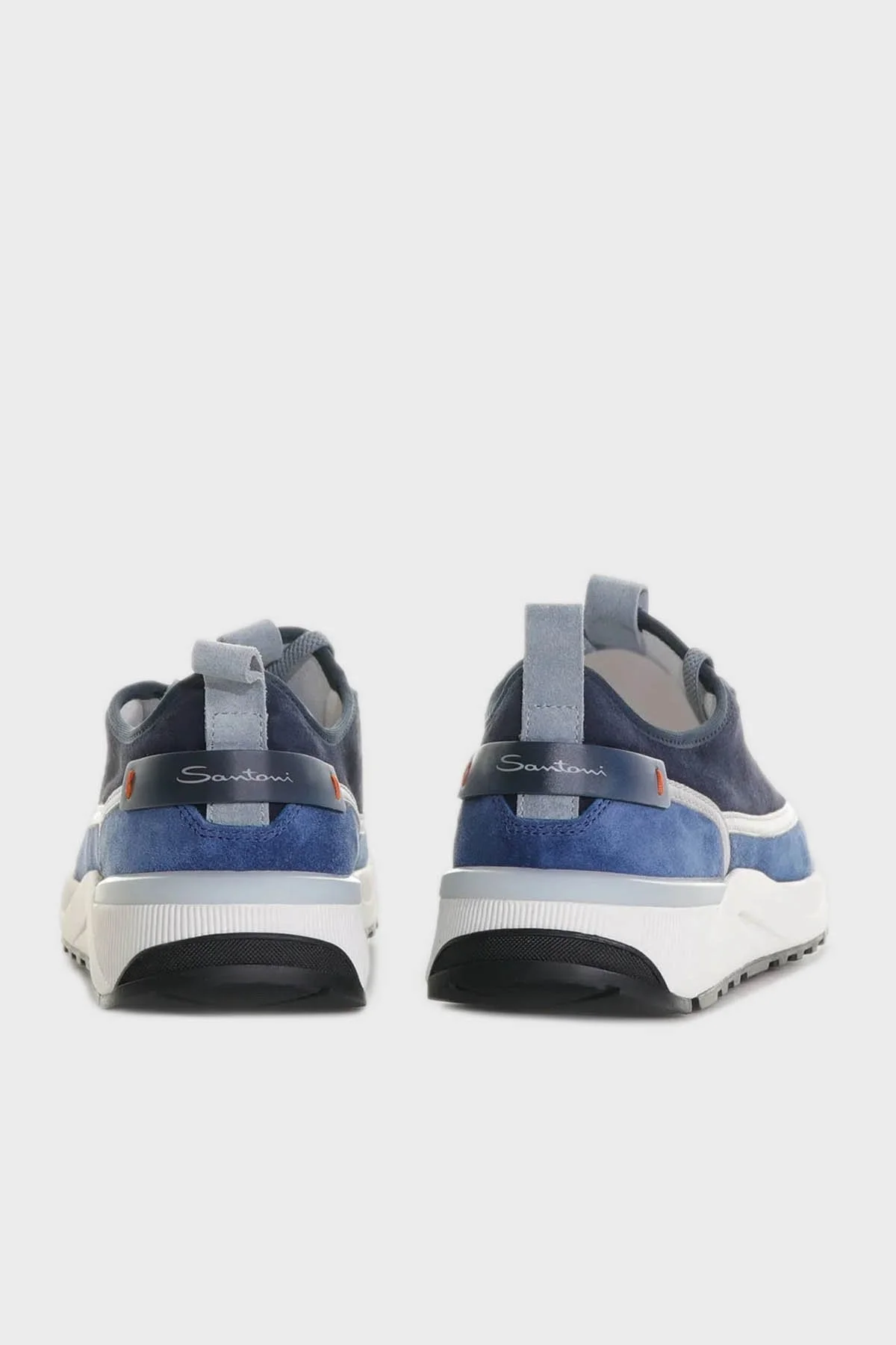 Santoni Süet Sneaker Erkek Ayakkabı MBIO21534BINGEIBU48 LACİVERT - 3