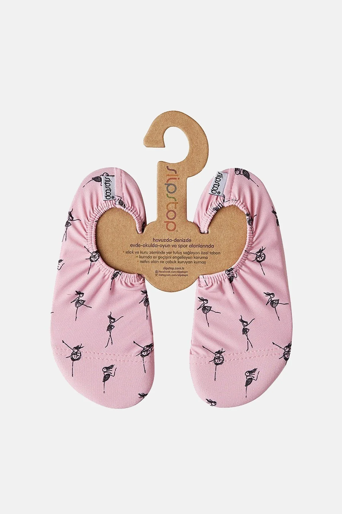 Slipstop Ballet Kaydırmaz Havuz ve Unisex Çocuk Deniz Ayakkabısı SS19110256 AÇIK PEMBE - 1