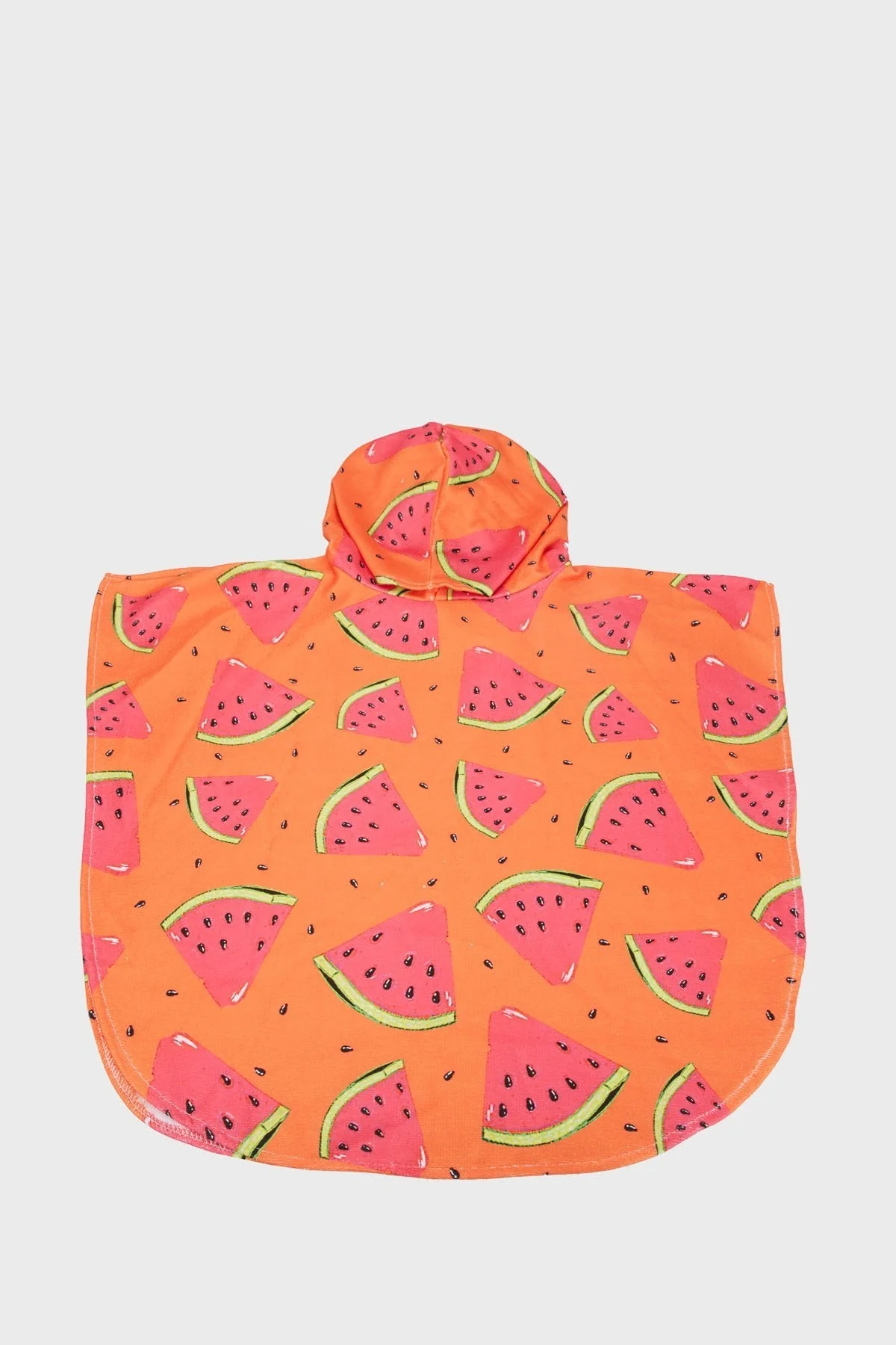 Slipstop Core Pamuklu Kapüşonlu UPF 50+ Korumalı Havlu Kız Çocuk Panço SP2311000006 Turuncu-Pembe - 1