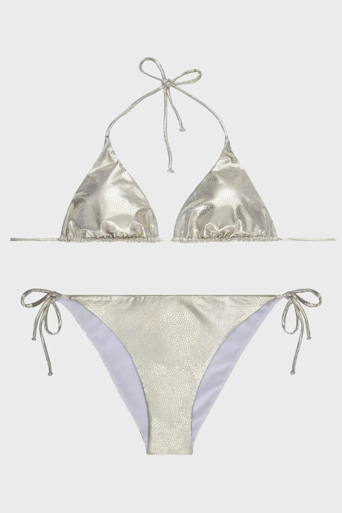 Slipstop Glitter Kolay Kuruyan Uv Korumalı Parlak Bayan Bikini SB2343000304 GOLD - 1