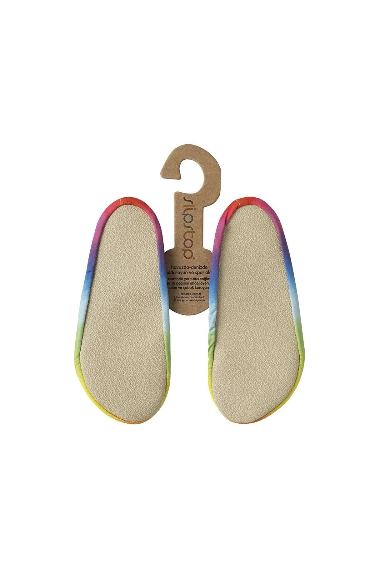 Slipstop Rainbow Junior Kaydırmaz Havuz ve Kız Çocuk Deniz Ayakkabısı SS21110340 MAVİ-SARI - 2