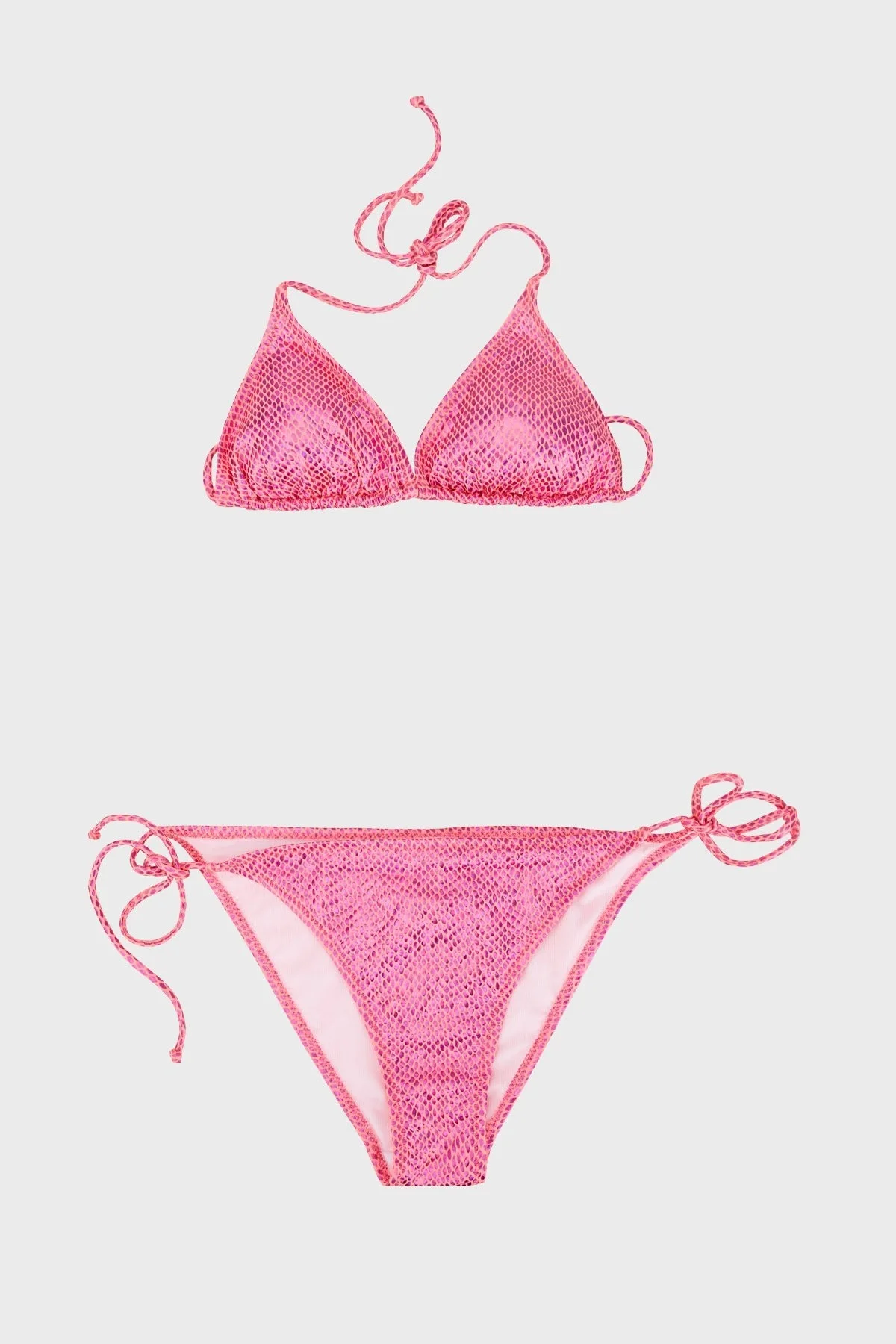 Slipstop Rubin Kolay Kuruyan Uv Korumalı Desenli Bayan Bikini SM22140013 FUŞYA - 1
