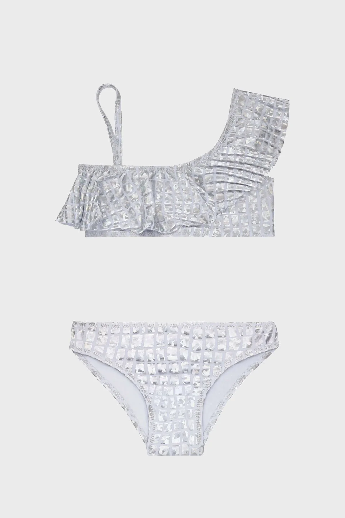 Slipstop Silver Tek Askılı Kolay Kuruyan Uv Korumalı Kız Çocuk Bikini SB2313000614 SILVER - 1