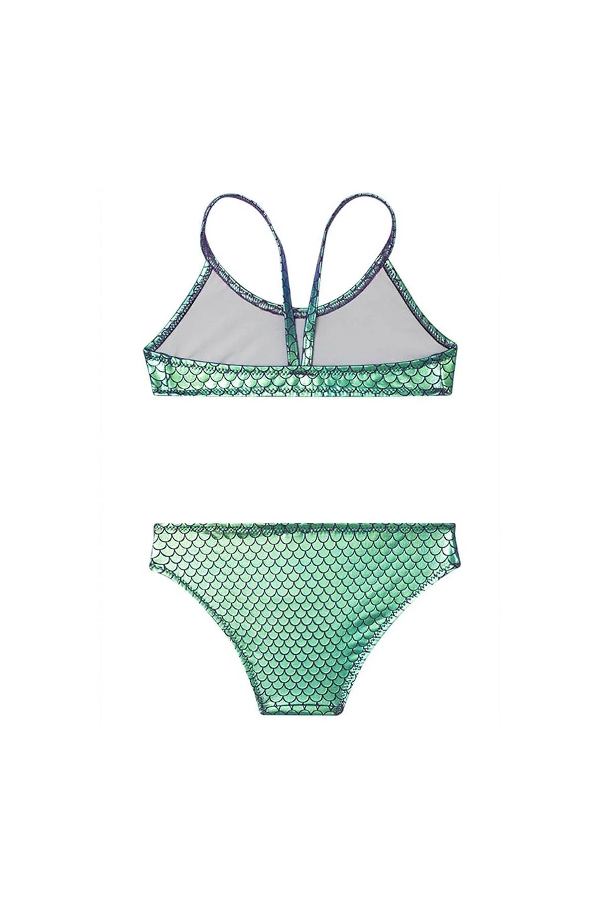 Slipstop Sırt Detaylı Çabuk Kuruyan Ivy Unisex Çocuk Bikini SM21110171 YEŞİL - 2