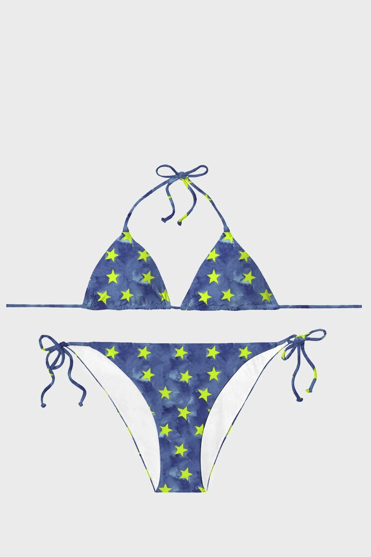 Slipstop Stella Bağlamalı Kolay Kuruyan Uv Korumalı Desenli Bayan Bikini SB2341000301 SAKS - 1