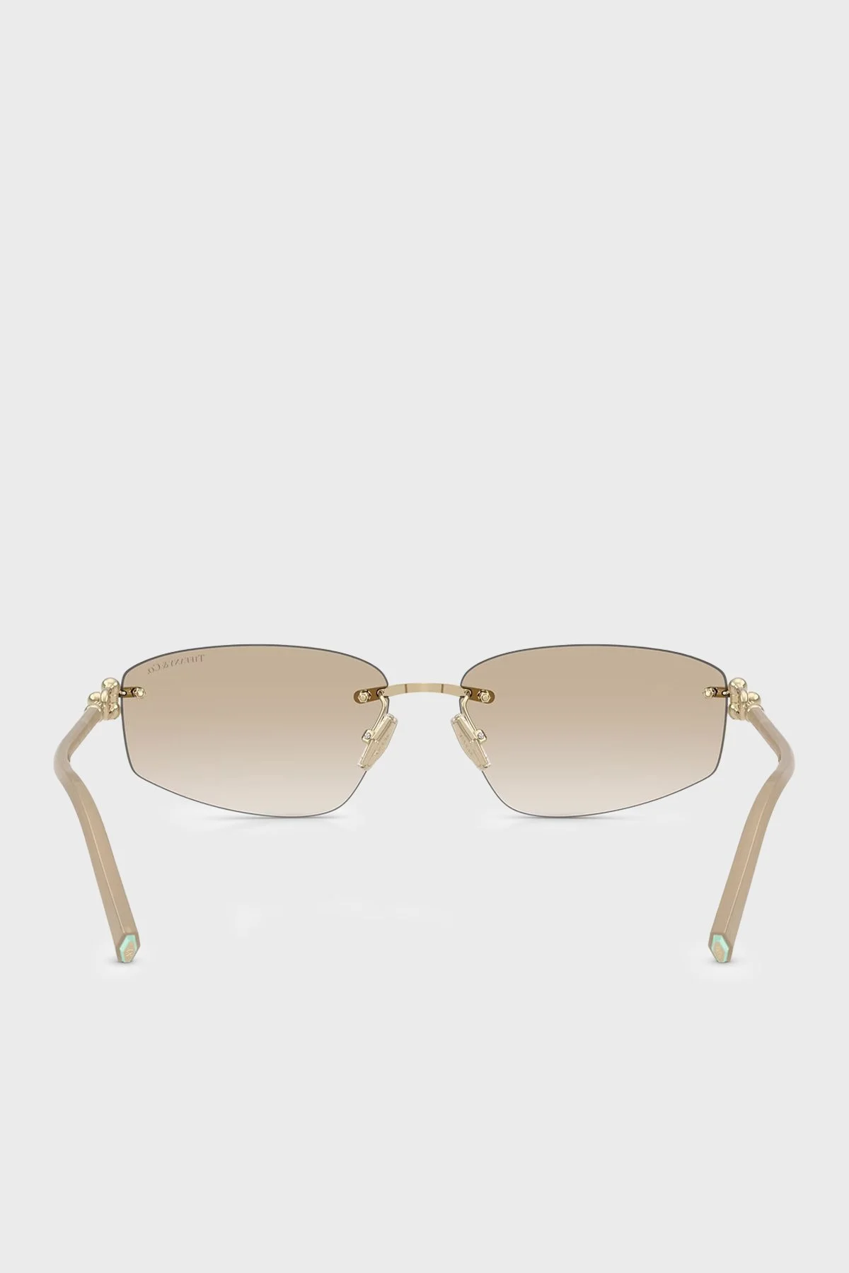 Tiffany&Co Logolu Asimetrik Güneş Unisex Gözlük 0TF3114 602111 59 Altın - 4