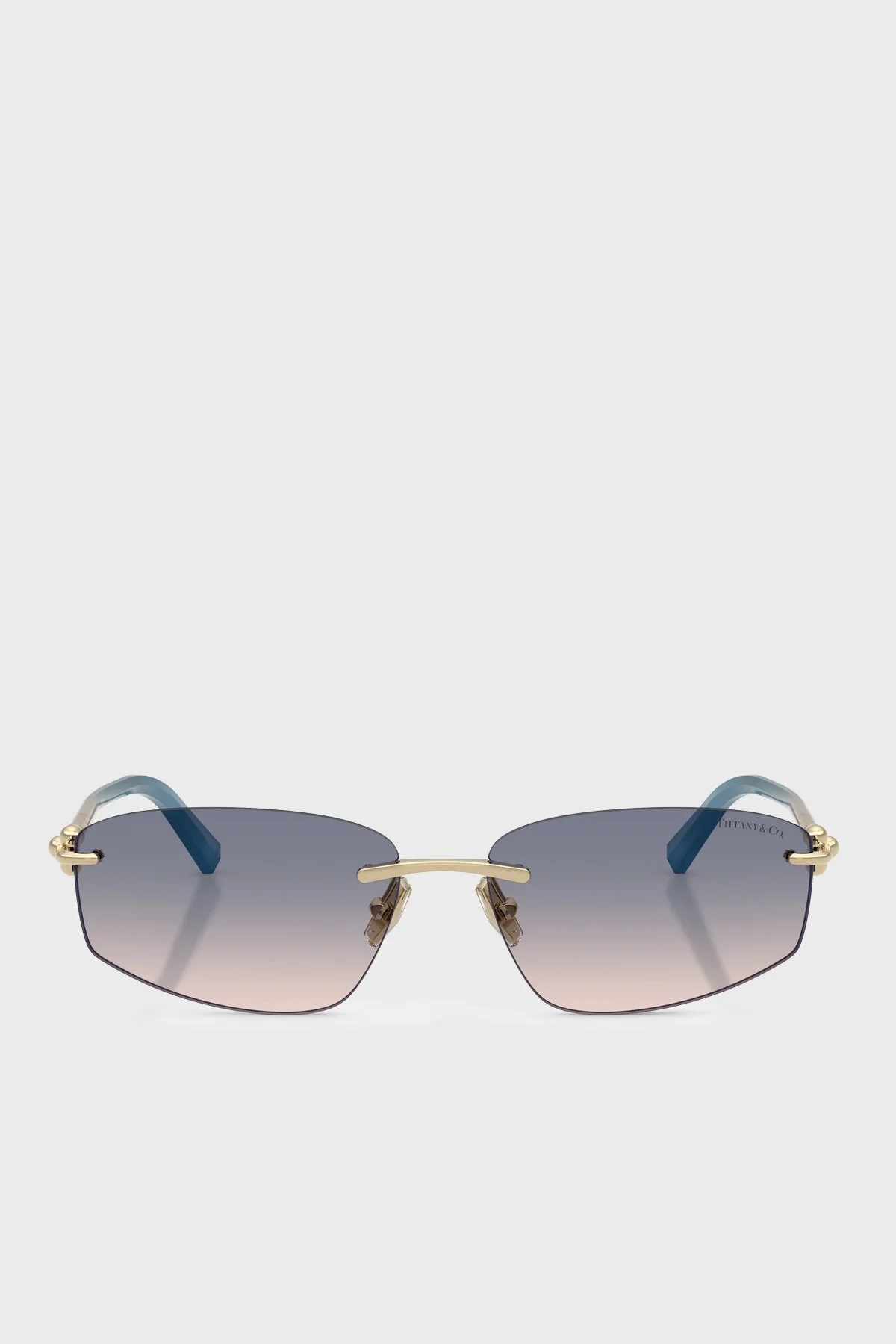 Tiffany&Co Logolu Asimetrik Güneş Unisex Gözlük 0TF3114 619116 59 Altın - 2