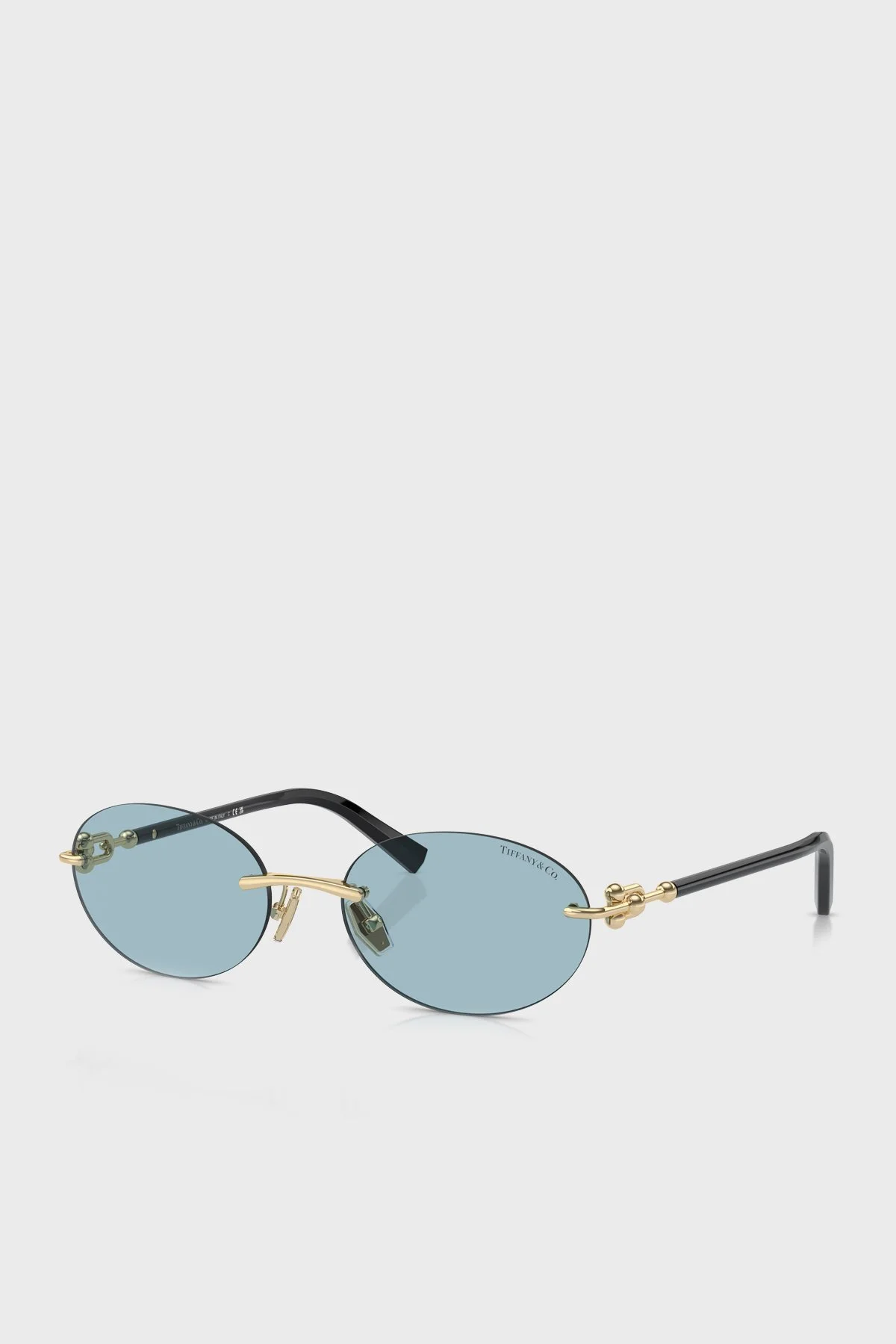 Tiffany&Co Oval Güneş Bayan Gözlük 0TF3104D 602180 56 Altın - 1