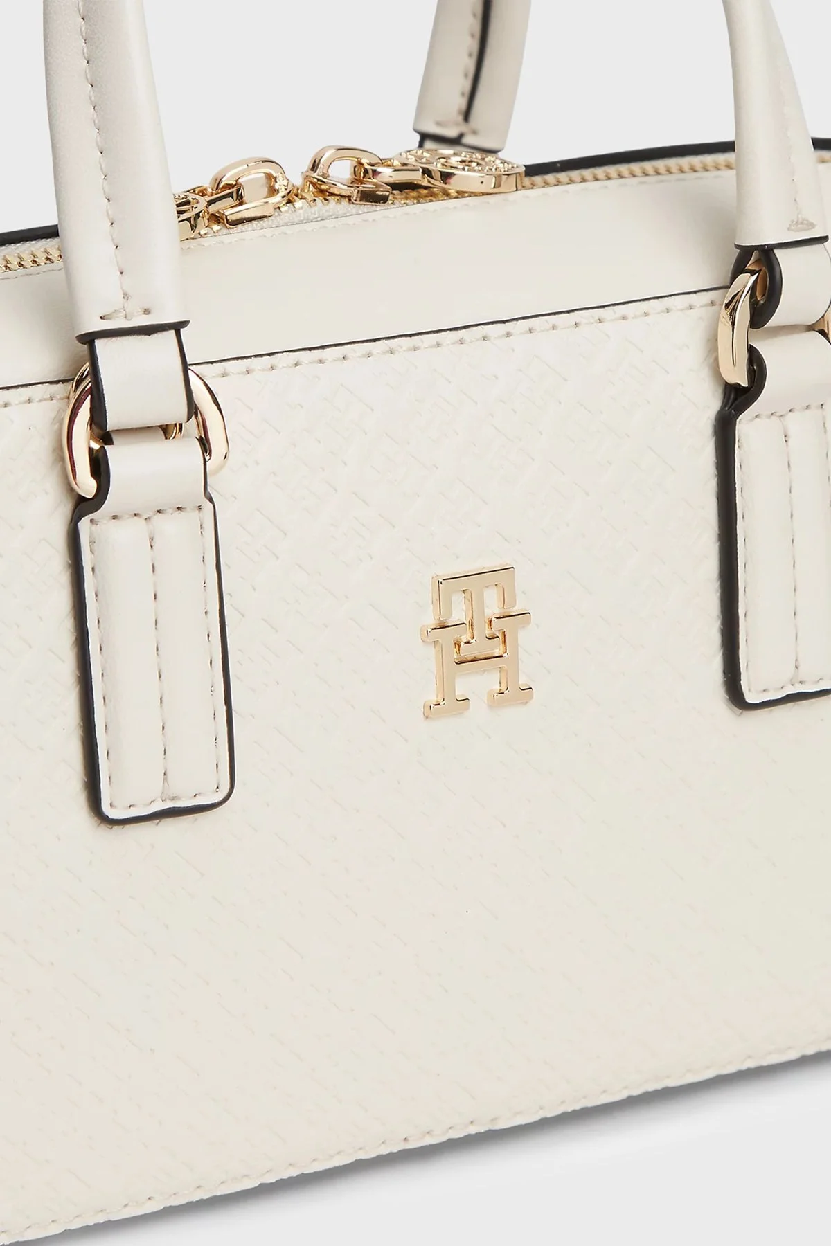 Tommy Hilfige Logolu Çıkarılabilir Askılır Kadın Çanta AW0AW18415 AEO BEJ - 4