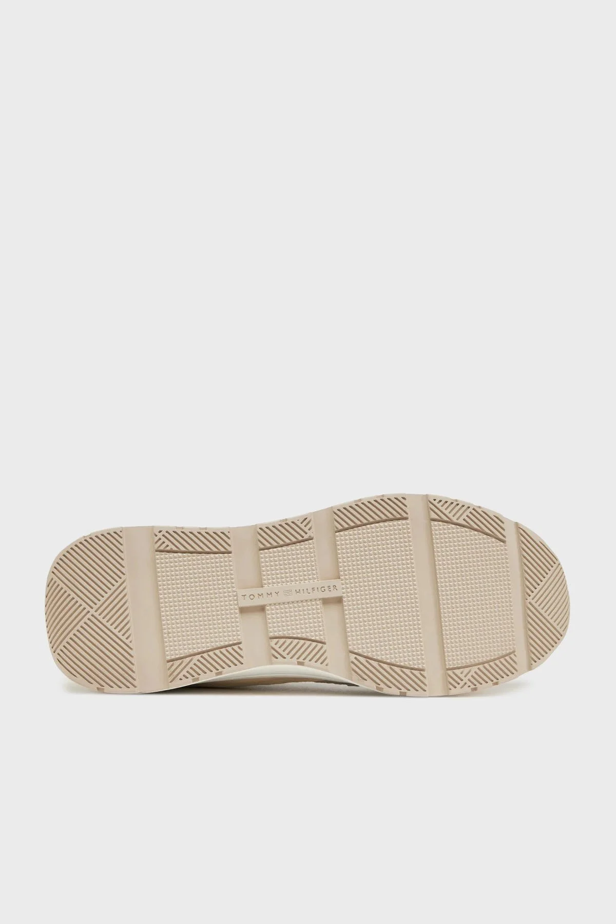 Tommy Hilfiger % 100 Deri Logolu Sneaker Kadın Ayakkabı FW0FW08472 0LB BEYAZ-BEJ - 6