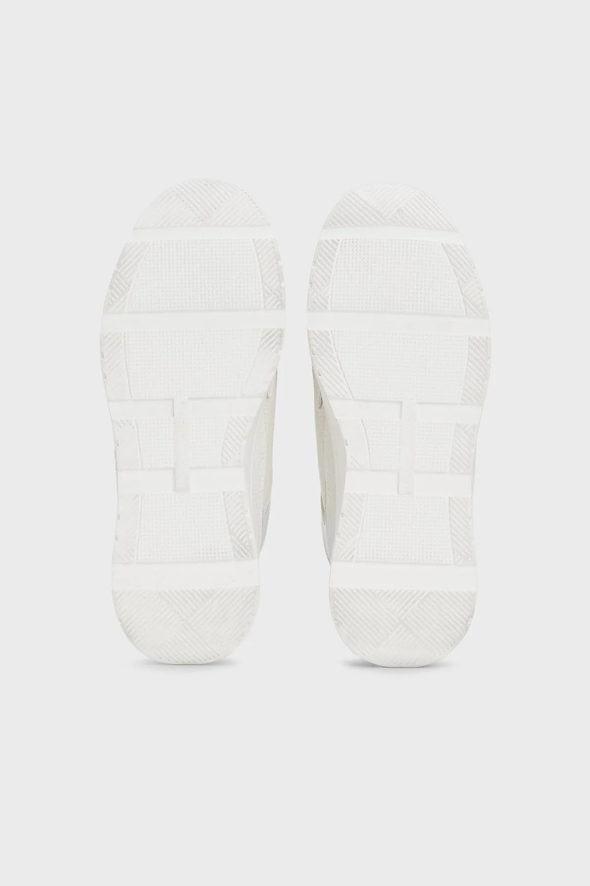 Tommy Hilfiger % 100 Deri Logolu Sneaker Kadın Ayakkabı FW0FW08472 0LH EKRU-MAVİ - 7