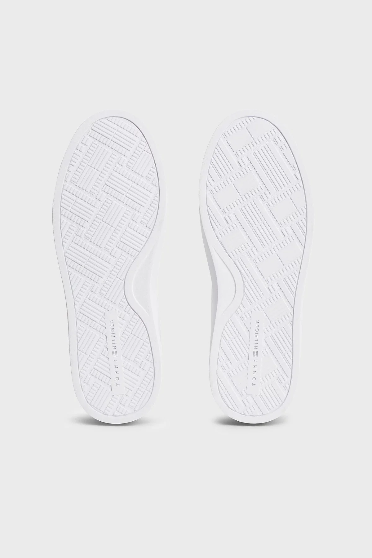 Tommy Hilfiger % 100 Deri Logolu Sneaker Bayan Ayakkabı FW0FW09105 YBS BEYAZ - 6