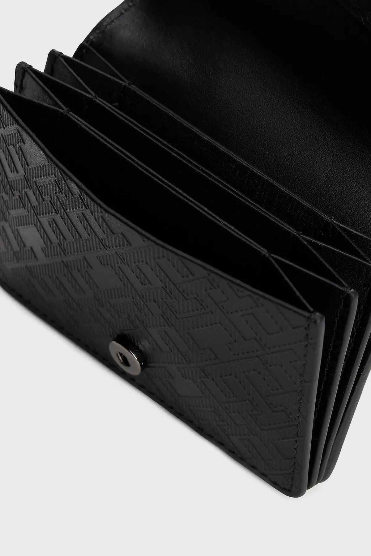 Tommy Hilfiger % 100 Deri Monogram Logo Baskılı Erkek Cüzdan AM0AM13254 BDS SİYAH - 3