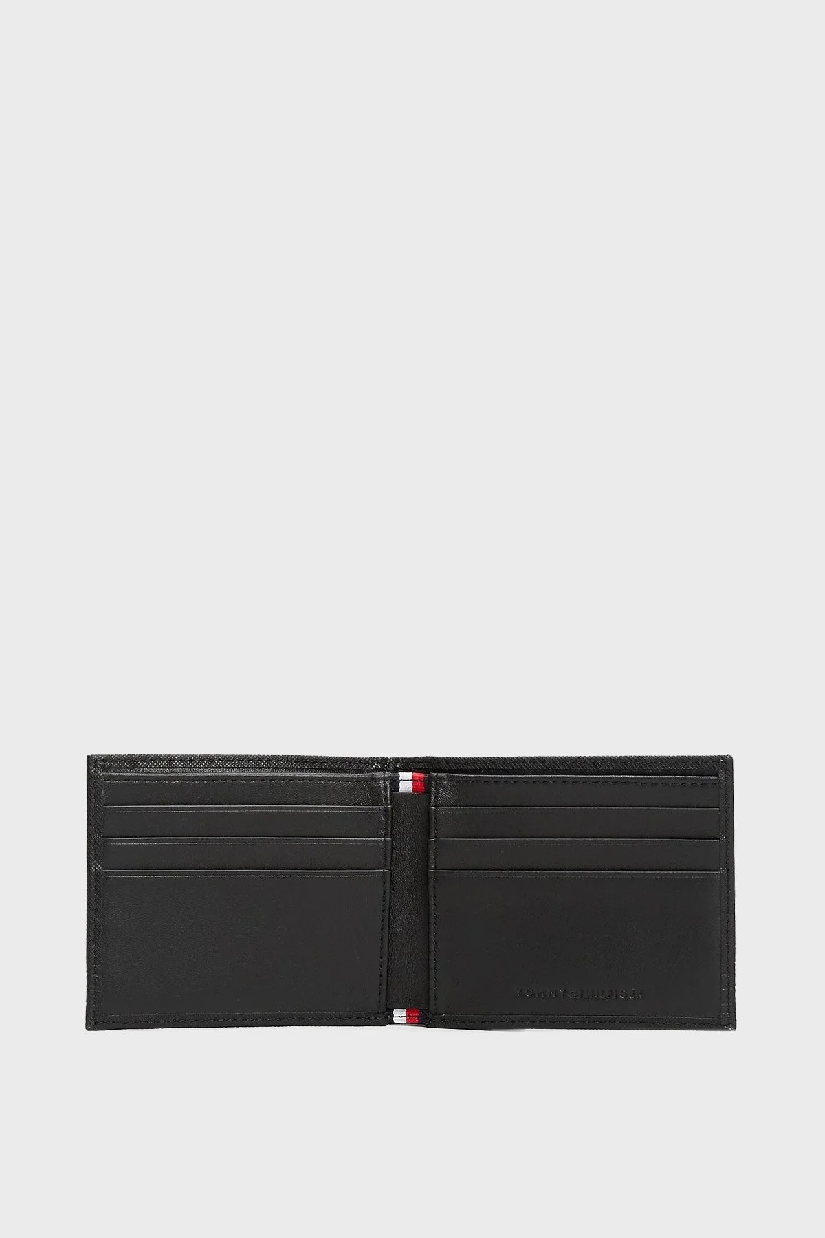 Tommy Hilfiger % 100 Deri Monogram Logo Baskılı Erkek Cüzdan AM0AM13258 BDS SİYAH - 3