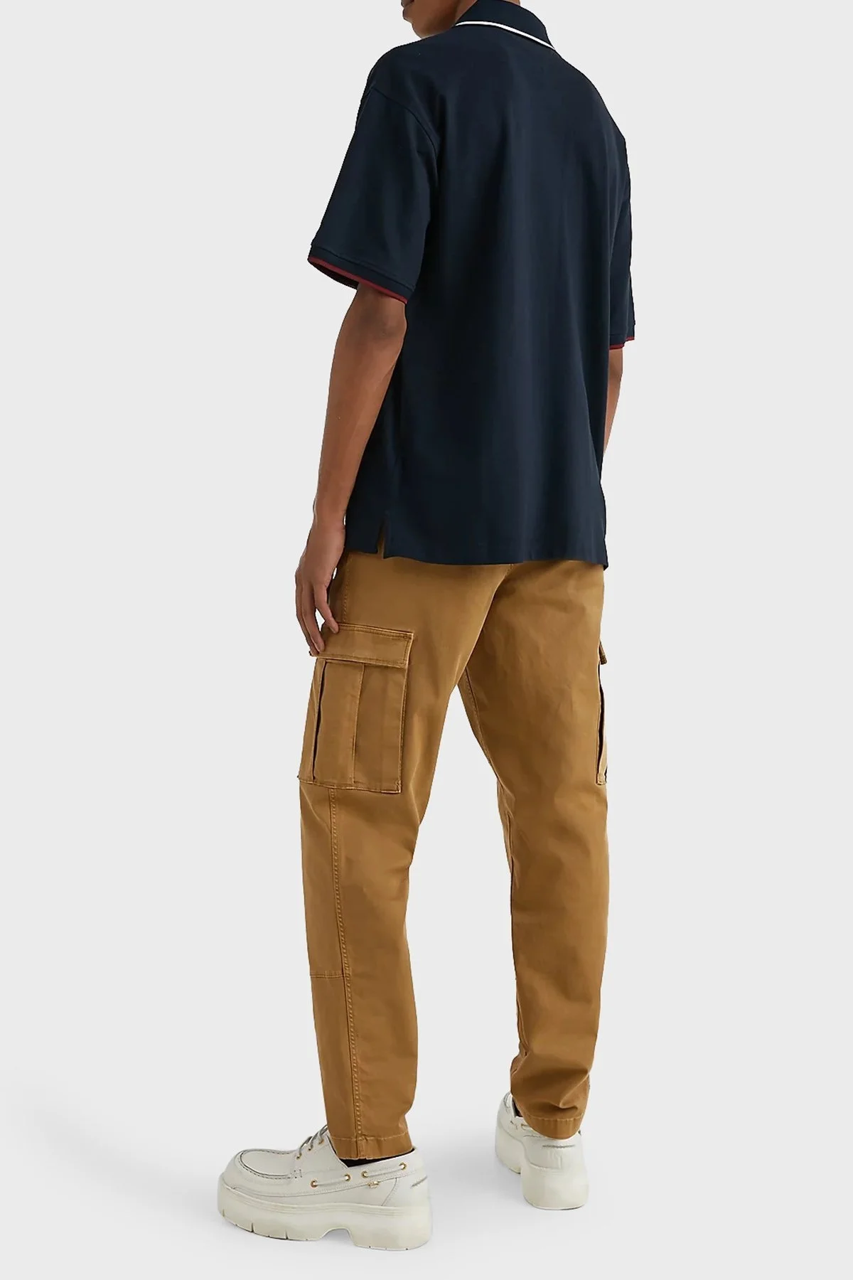 Tommy Hilfiger % 100 Organik Pamuk Logolu Regular Fit Erkek Polo Yaka T Shirt MW0MW30805 DW5 LACİVERT - 3