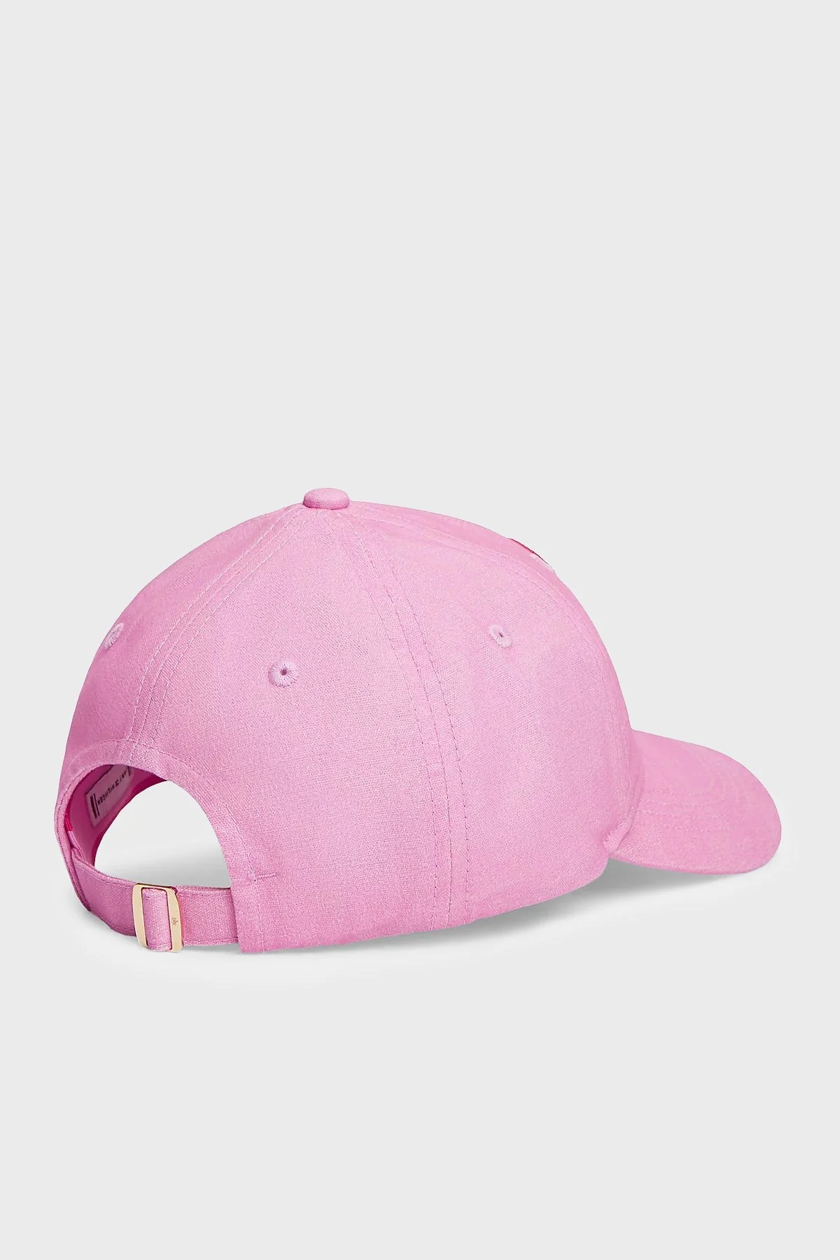 Tommy Hilfiger % 100 Pamuk Logo İşlemeli Kadın Şapka AW0AW18338 TOR PEMBE - 2