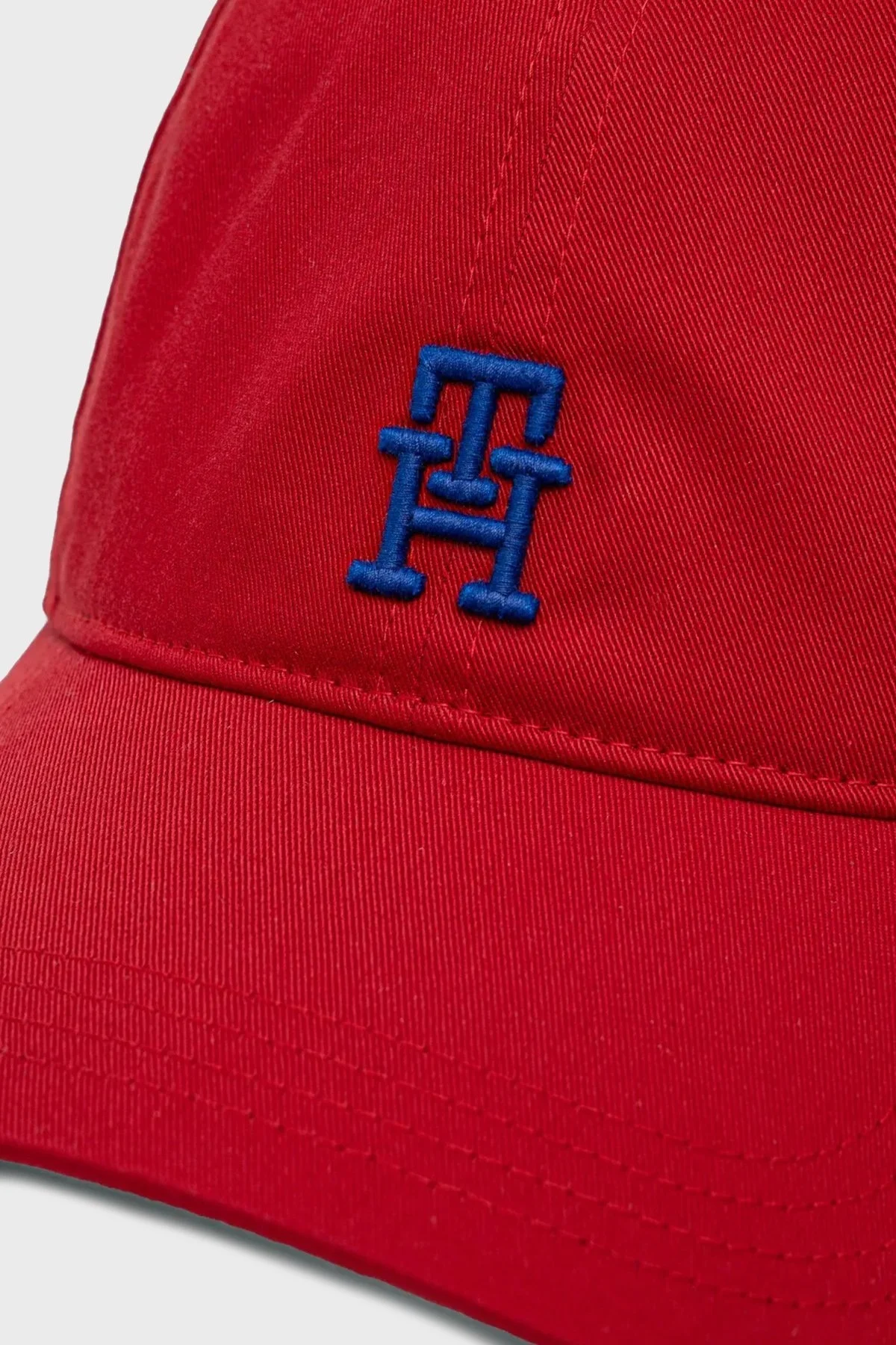 Tommy Hilfiger % 100 Pamuk Logolu Erkek Şapka AM0AM13542 XLD KIRMIZI - 2