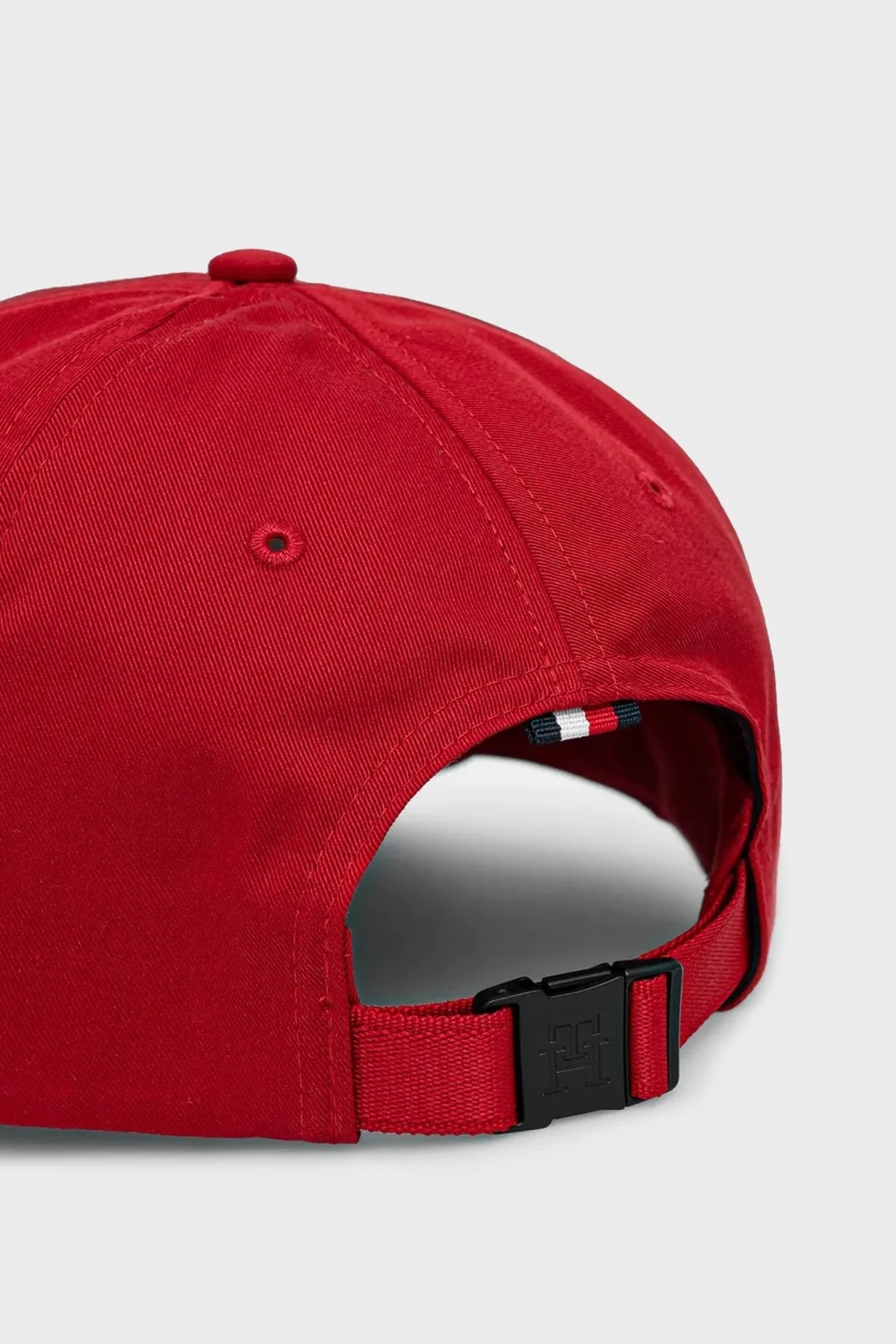 Tommy Hilfiger % 100 Pamuk Logolu Erkek Şapka AM0AM13542 XLD KIRMIZI - 3