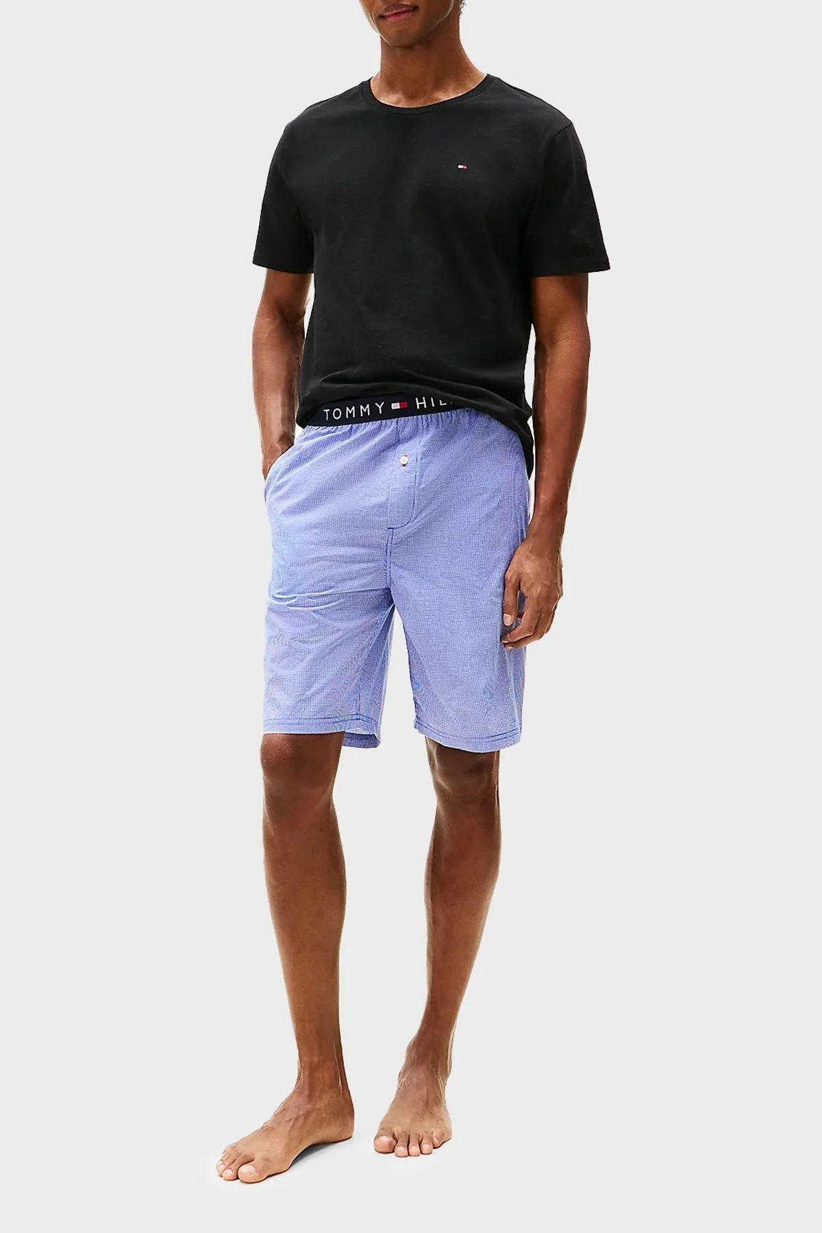 Tommy Hilfiger % 100 Pamuk Regular Fit Bisiklet Yaka 3 Pack Erkek T Shirt UM0UM03379 0SI SİYAH - 7