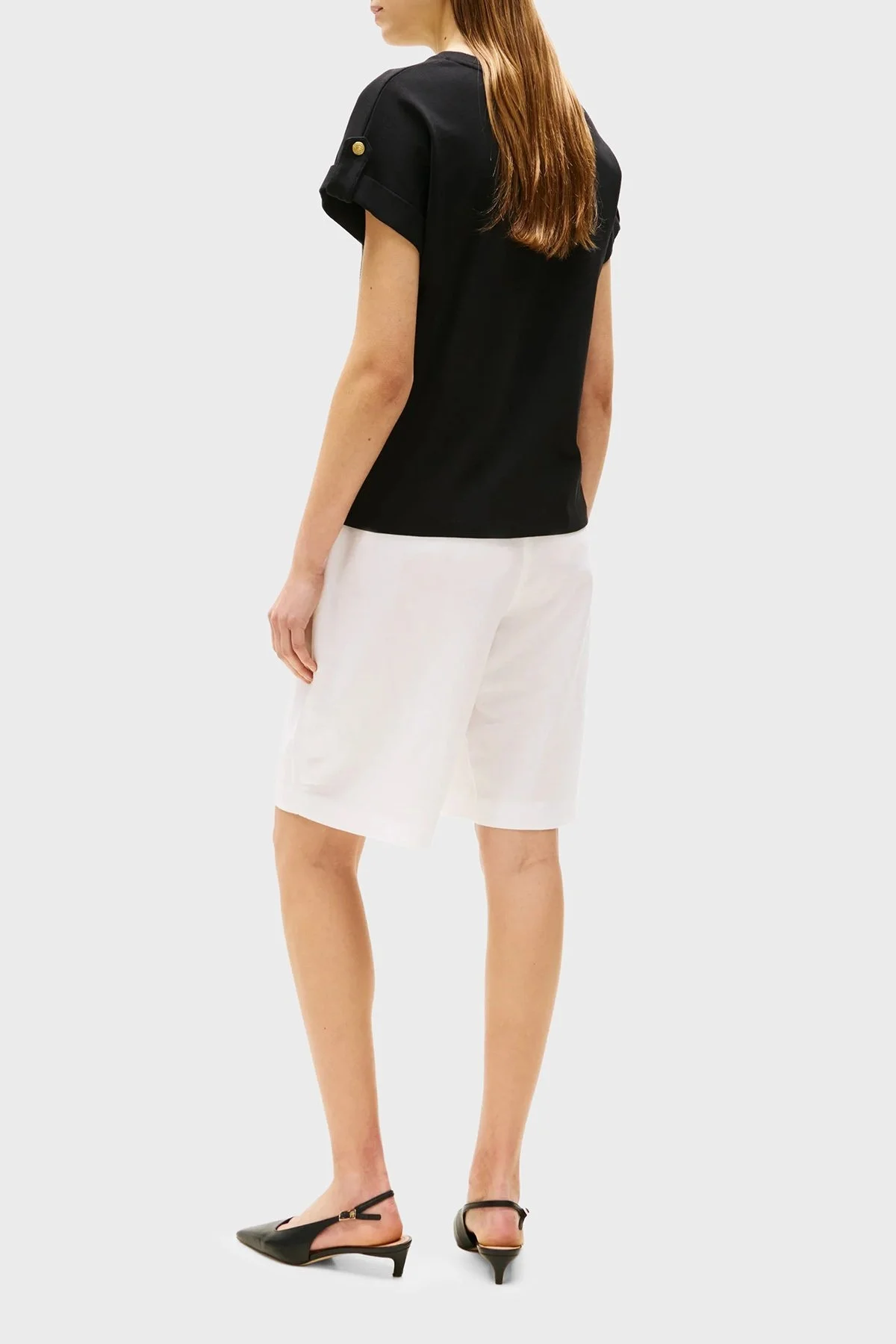 Tommy Hilfiger % 100 Pamuk Regular Fit Bisiklet Yaka Bayan T Shirt WW0WW45628 BDS SİYAH - 2