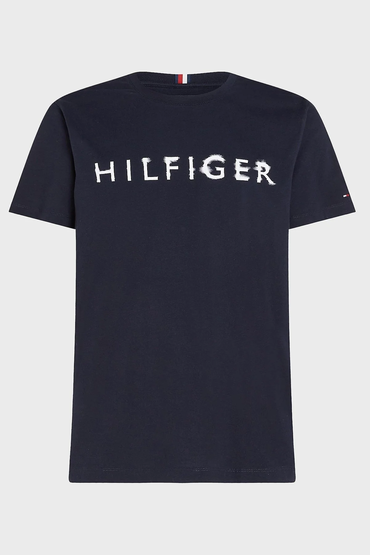 Tommy Hilfiger % 100 Pamuk Regular Fit Bisiklet Yaka Erkek T Shirt MW0MW31518 DW5 LACİVERT - 4