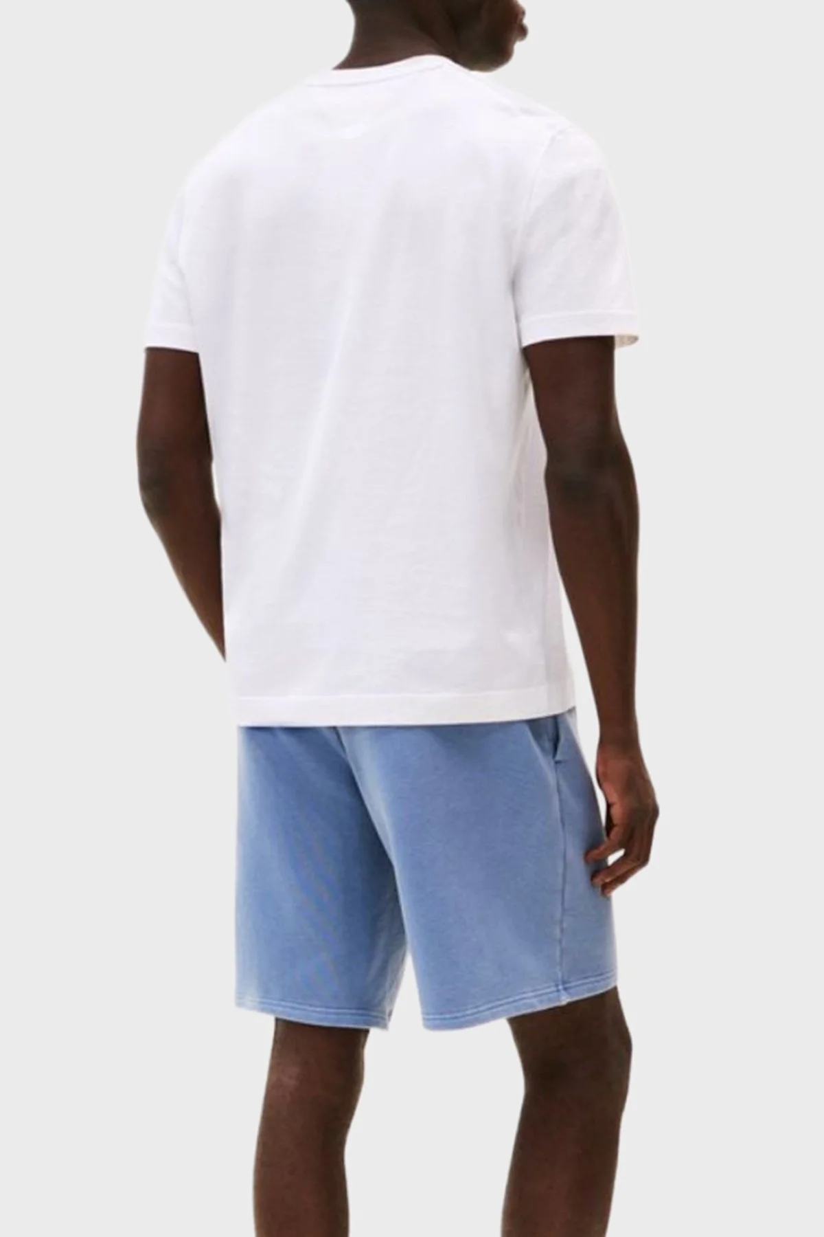 Tommy Hilfiger % 100 Pamuk Regular Fit Bisiklet Yaka Erkek T Shirt MW0MW39779 YBR BEYAZ - 3