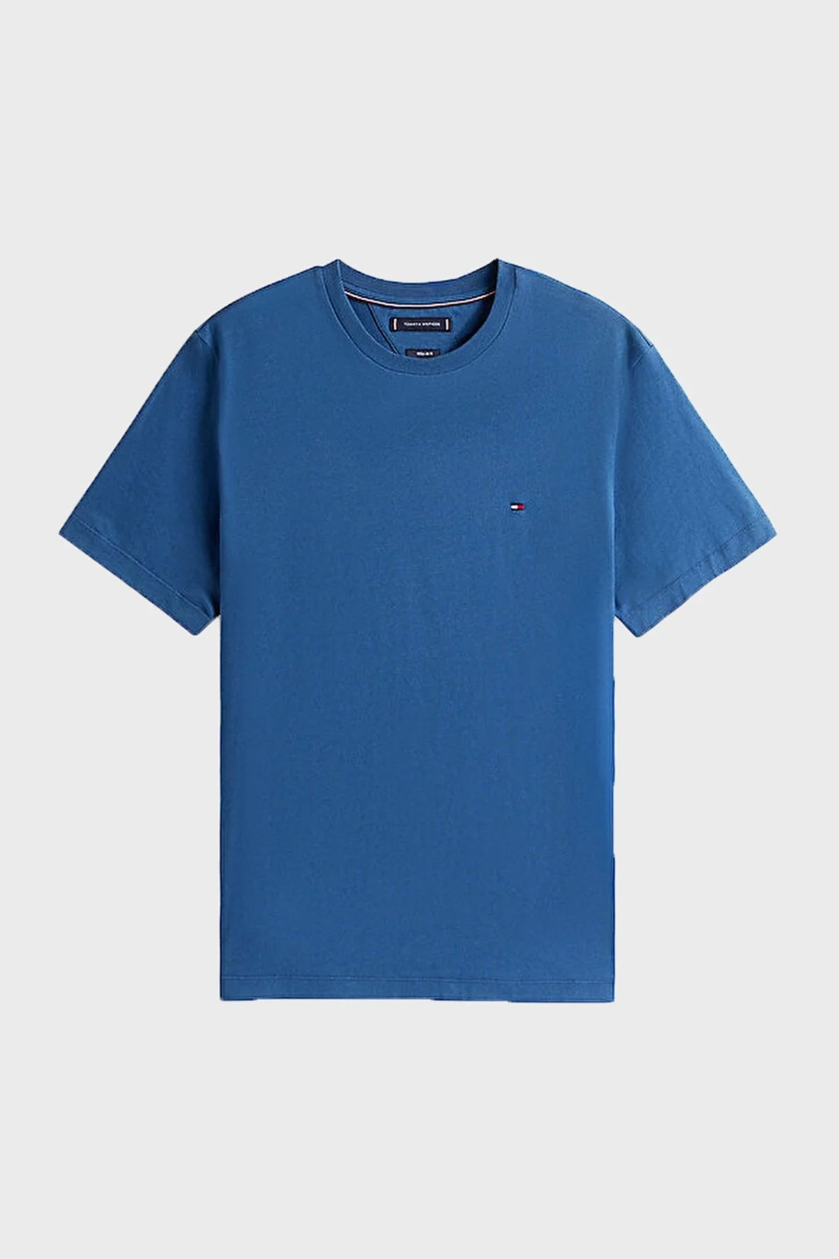 Tommy Hilfiger % 100 Pamuk Regular Fit Bisiklet Yaka Erkek T Shirt MW0MW39995 DBZ MAVİ - 5
