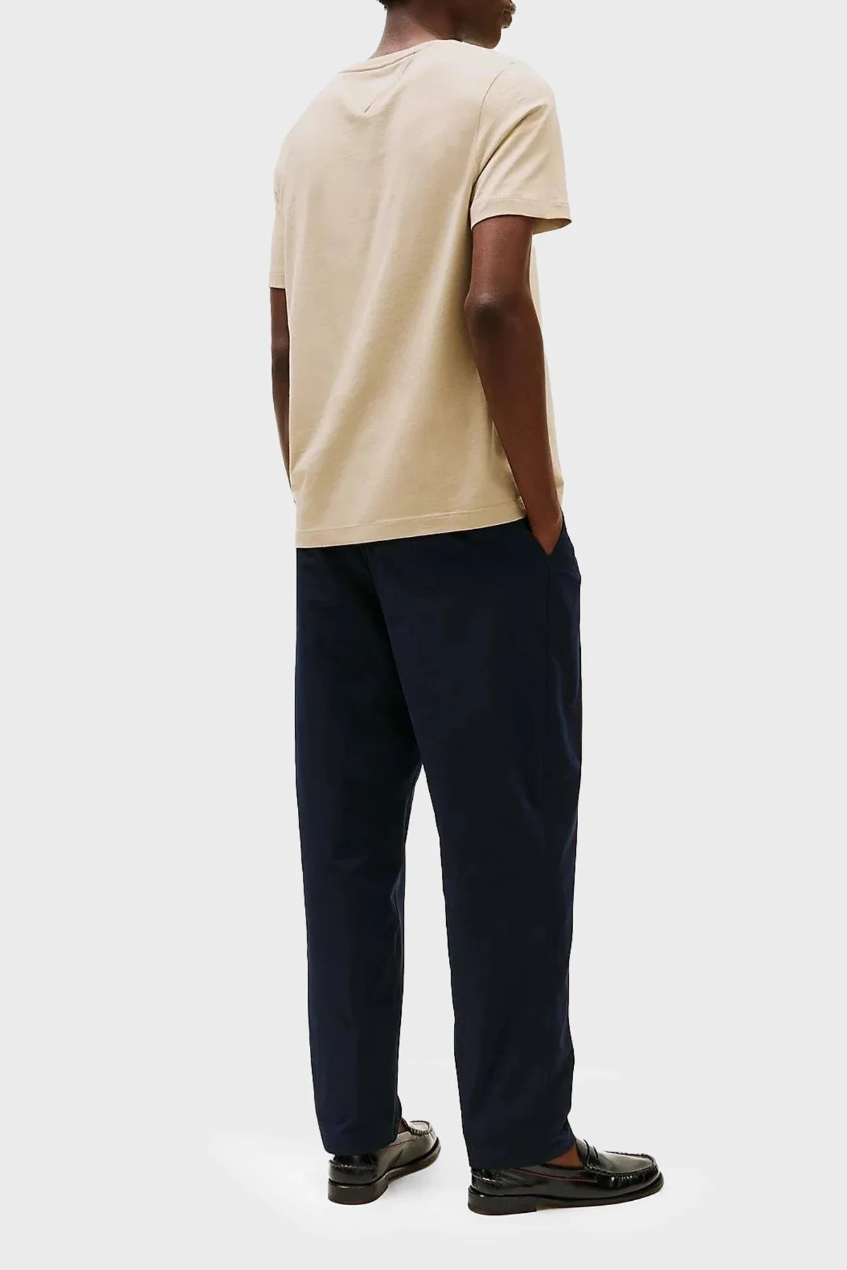 Tommy Hilfiger % 100 Pamuk Regular Fit Bisiklet Yaka Erkek T Shirt MW0MW39995 RBT KUM - 7