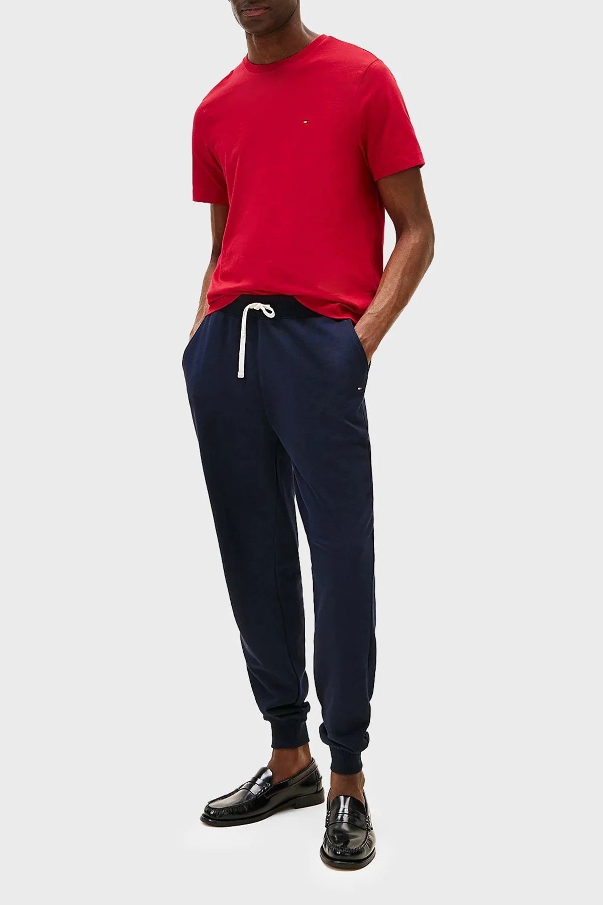 Tommy Hilfiger % 100 Pamuk Regular Fit Bisiklet Yaka Erkek T Shirt MW0MW39995 XLD KIRMIZI - 7