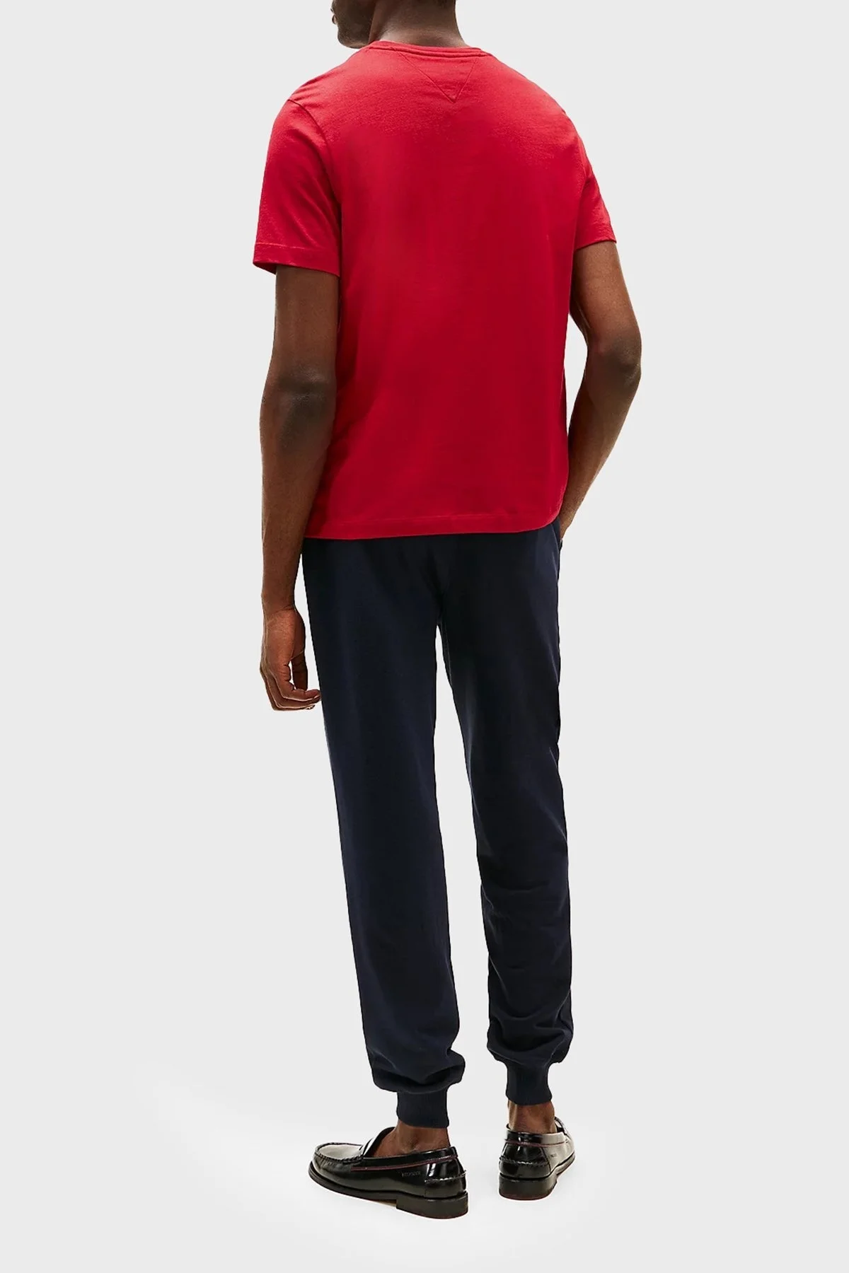 Tommy Hilfiger % 100 Pamuk Regular Fit Bisiklet Yaka Erkek T Shirt MW0MW39995 XLD KIRMIZI - 8