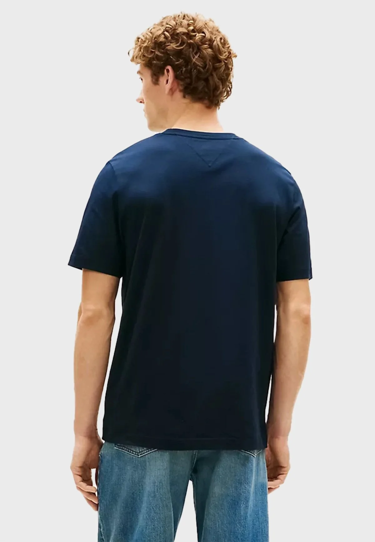 Tommy Hilfiger % 100 Pamuk Regular Fit Bisiklet Yaka Erkek T Shirt MW0MW42363 DW5 Lacivert - 2
