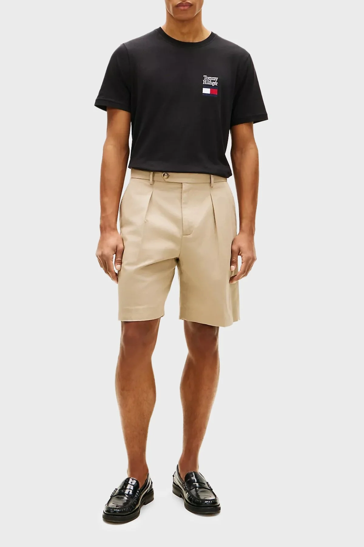 Tommy Hilfiger % 100 Pamuk Regular Fit Bisiklet Yaka Erkek T Shirt MW0MW42367 BDS SİYAH - 2