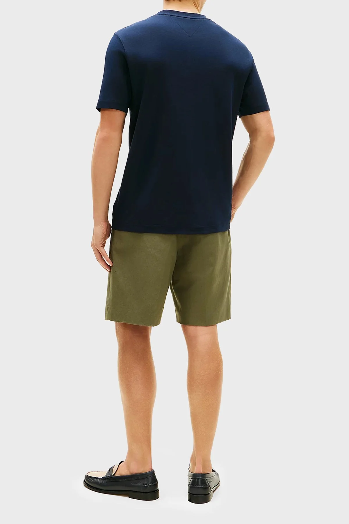 Tommy Hilfiger % 100 Pamuk Regular Fit Bisiklet Yaka Erkek T Shirt MW0MW42391 DW5 LACİVERT - 3
